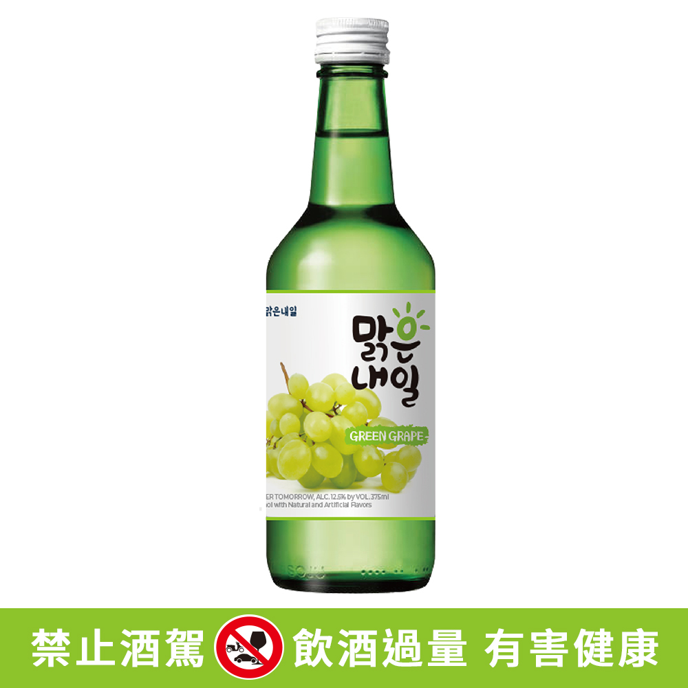 【BK SHOP】清新明天水果燒酒(青葡萄口味)12.5% 375ml