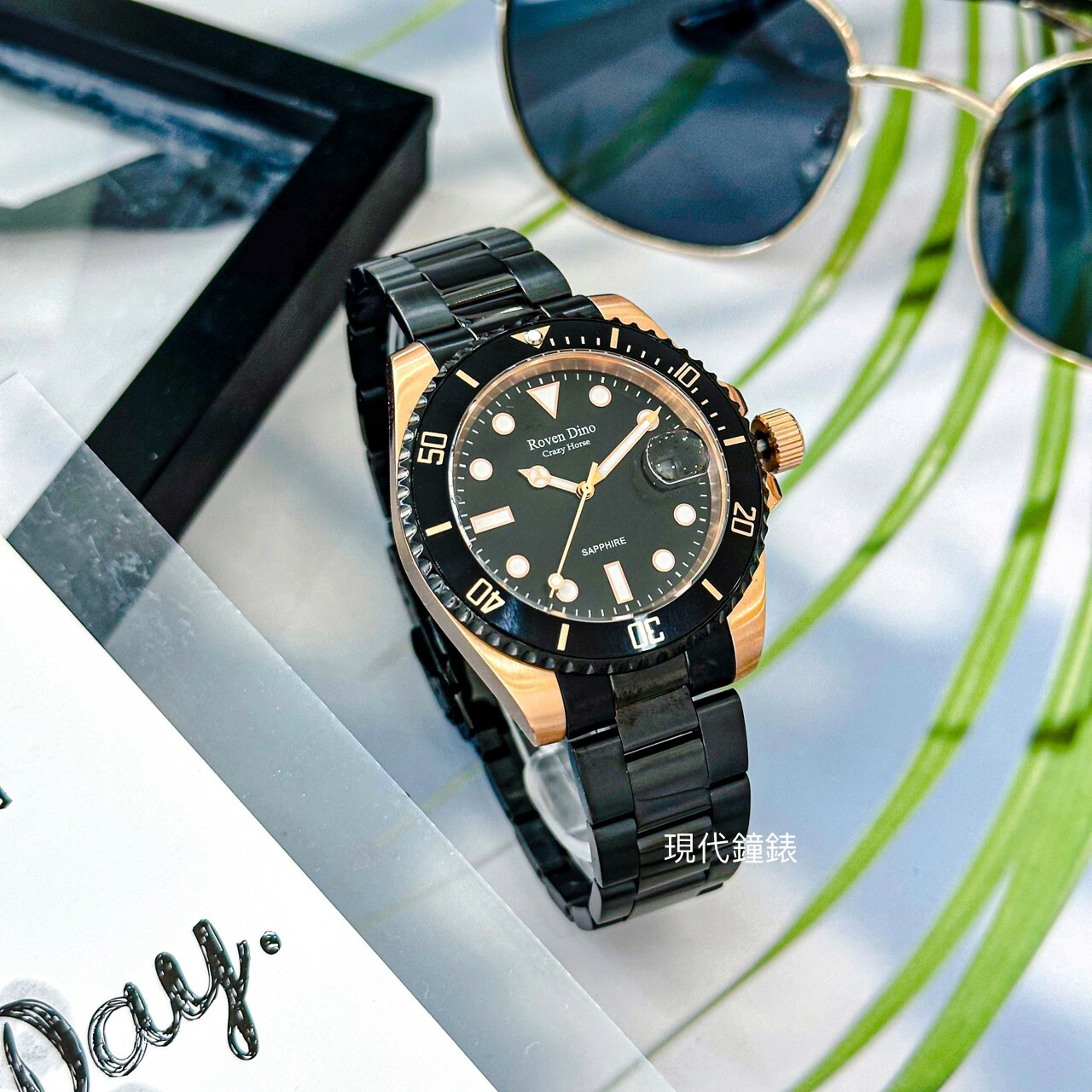 【Roven Dino 羅梵迪諾】海防前線時尚腕錶 RD6089BRG-338 42mm 現代鐘錶