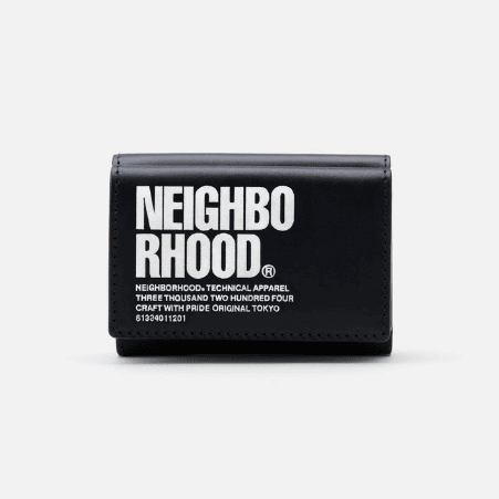 NEIGHBORHOOD ID MICRO WALLET 232MVNH-AC02 黑錢包零錢包