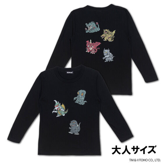 Pbandai 預訂2024/2月 【ゴジラ】デフォルメコレクション　長袖Tシャツ【大人用】