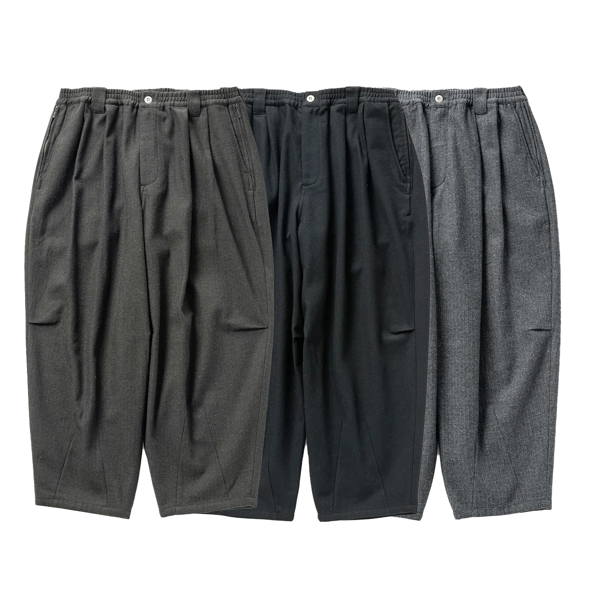 TIGHTBOOTH 23F/W WOOL HERRINGBONE BALLOON PANTS