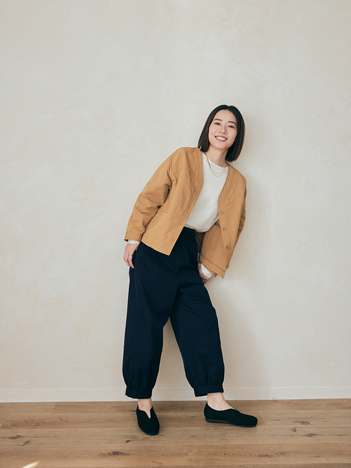 精靈工作縮口褲-凌晨星空