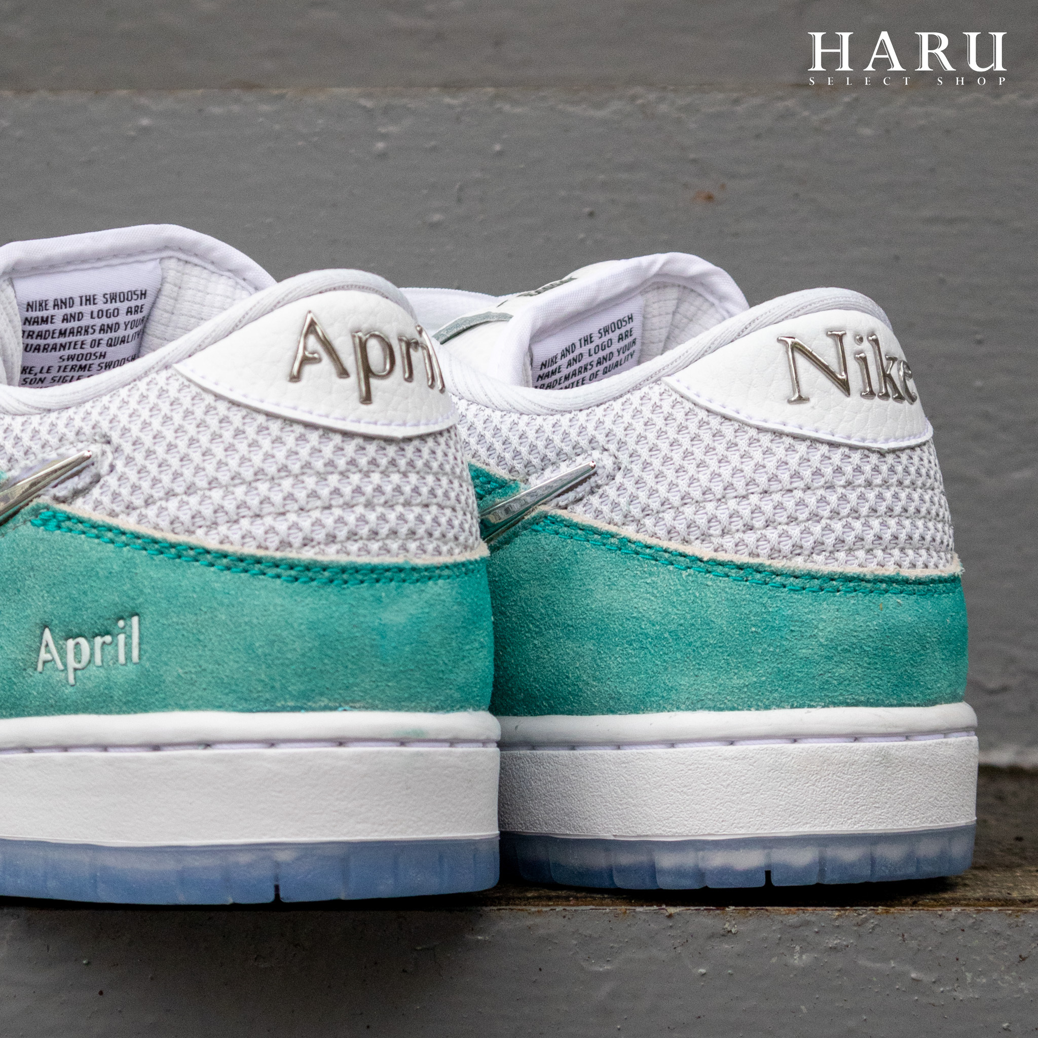 APRIL SKATEBOARDS x NIKE DUNK SB LOW 聯名款冰封玫瑰金屬勾薄荷綠白