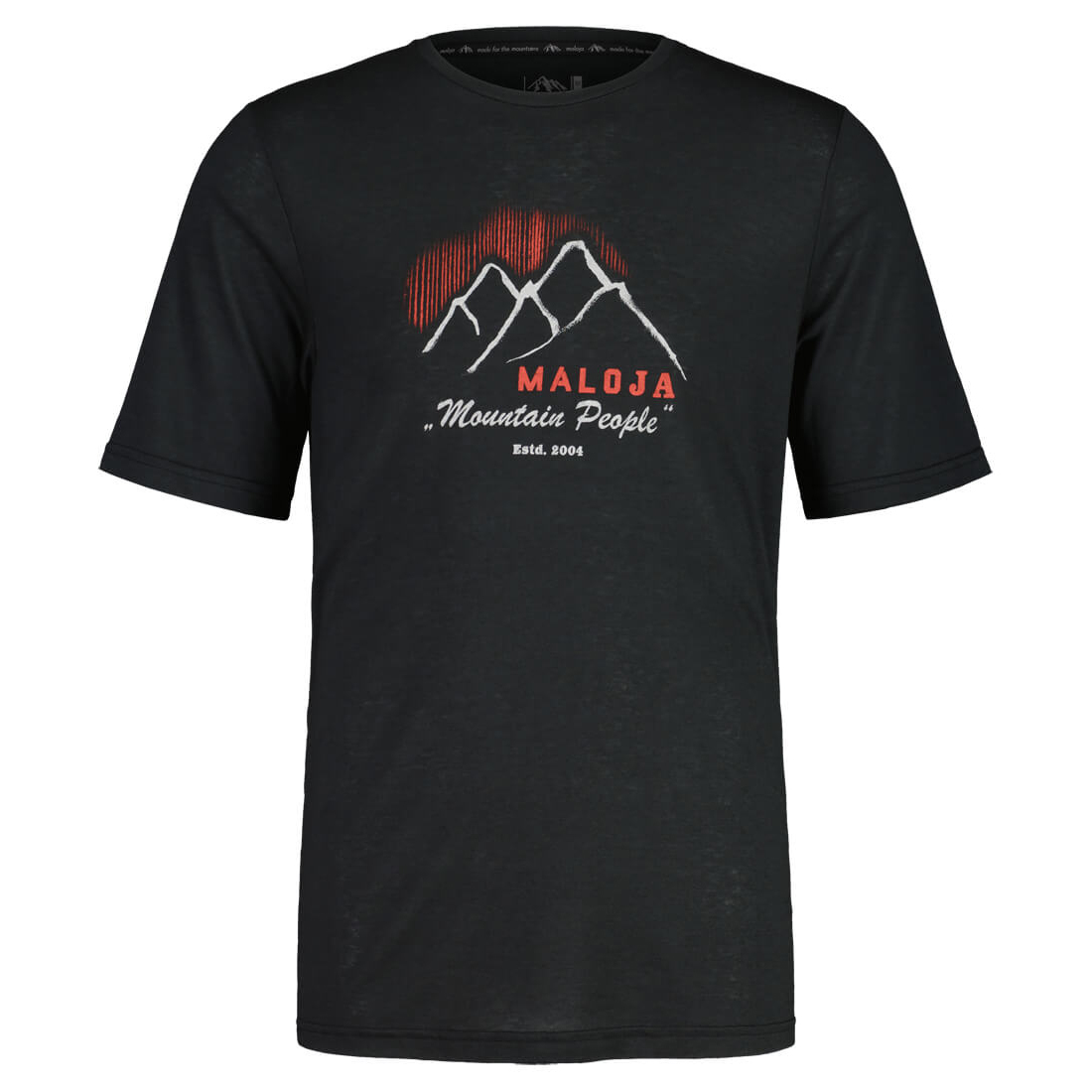 【MALOJA】男羊毛短袖上衣 / 23MA36262-[黑、可可]