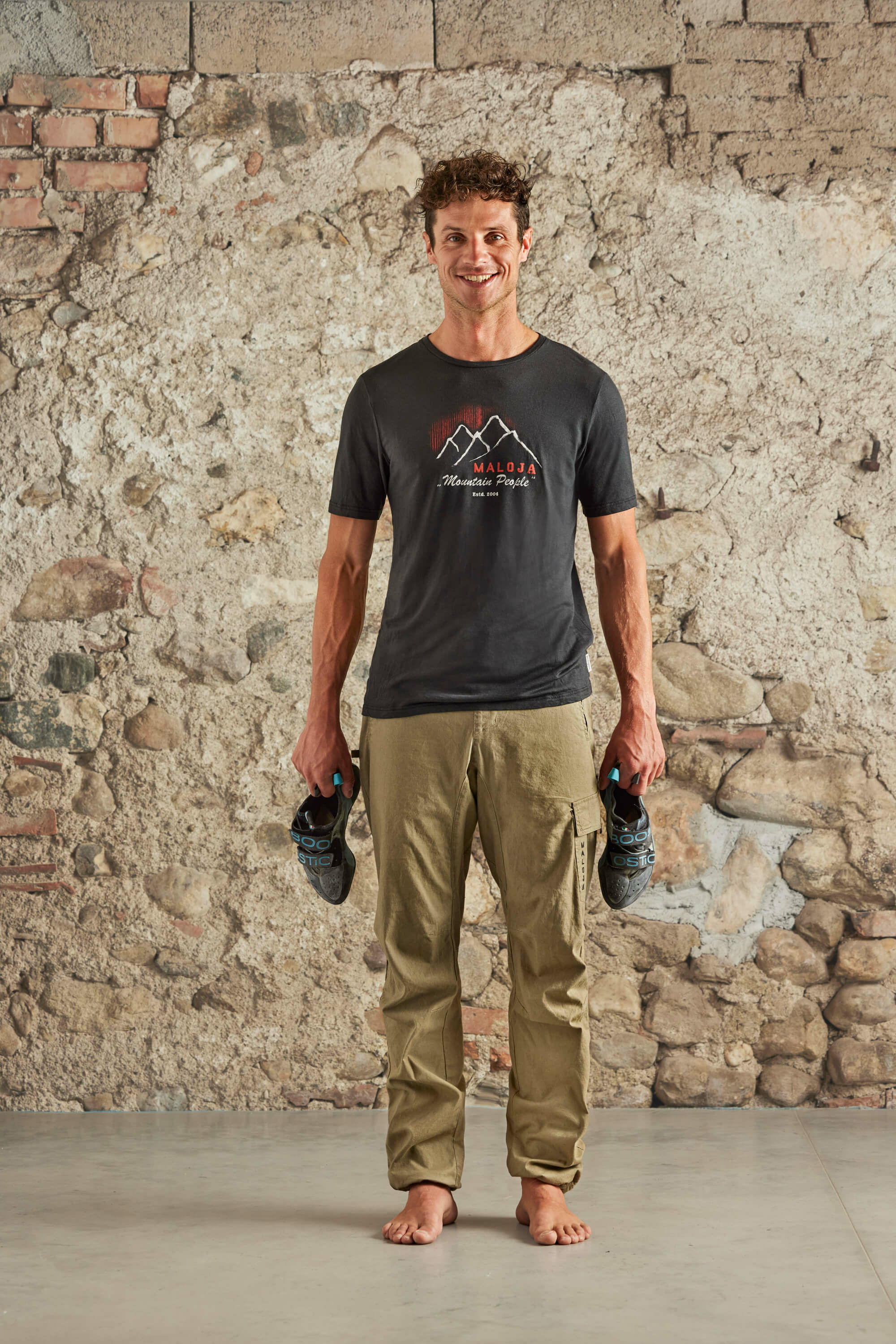 【MALOJA】男羊毛短袖上衣 / 23MA36262-[黑、可可]