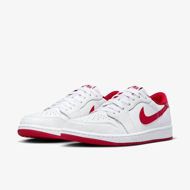 男鞋NIKE AIR JORDAN 1 RETRO LOW OG 'University Red' 白紅經