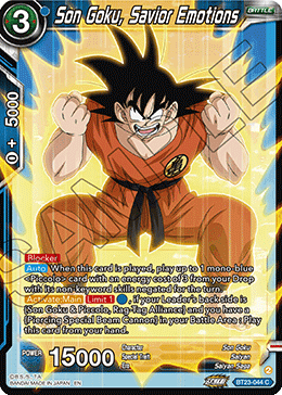 BT23-044 Son Goku, Savior Emotions