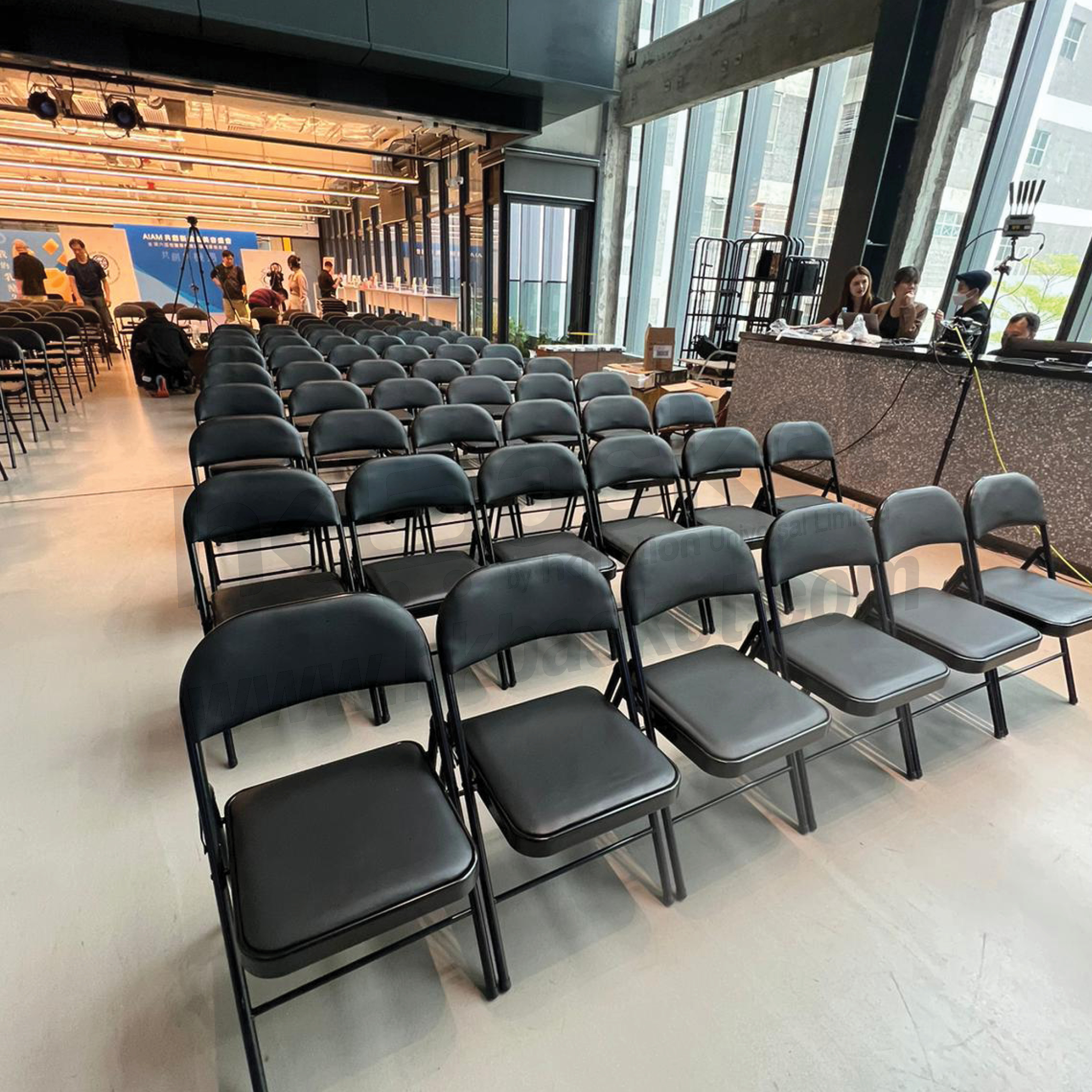 [Rental] HKshows Black Folding Chair - SRC102K