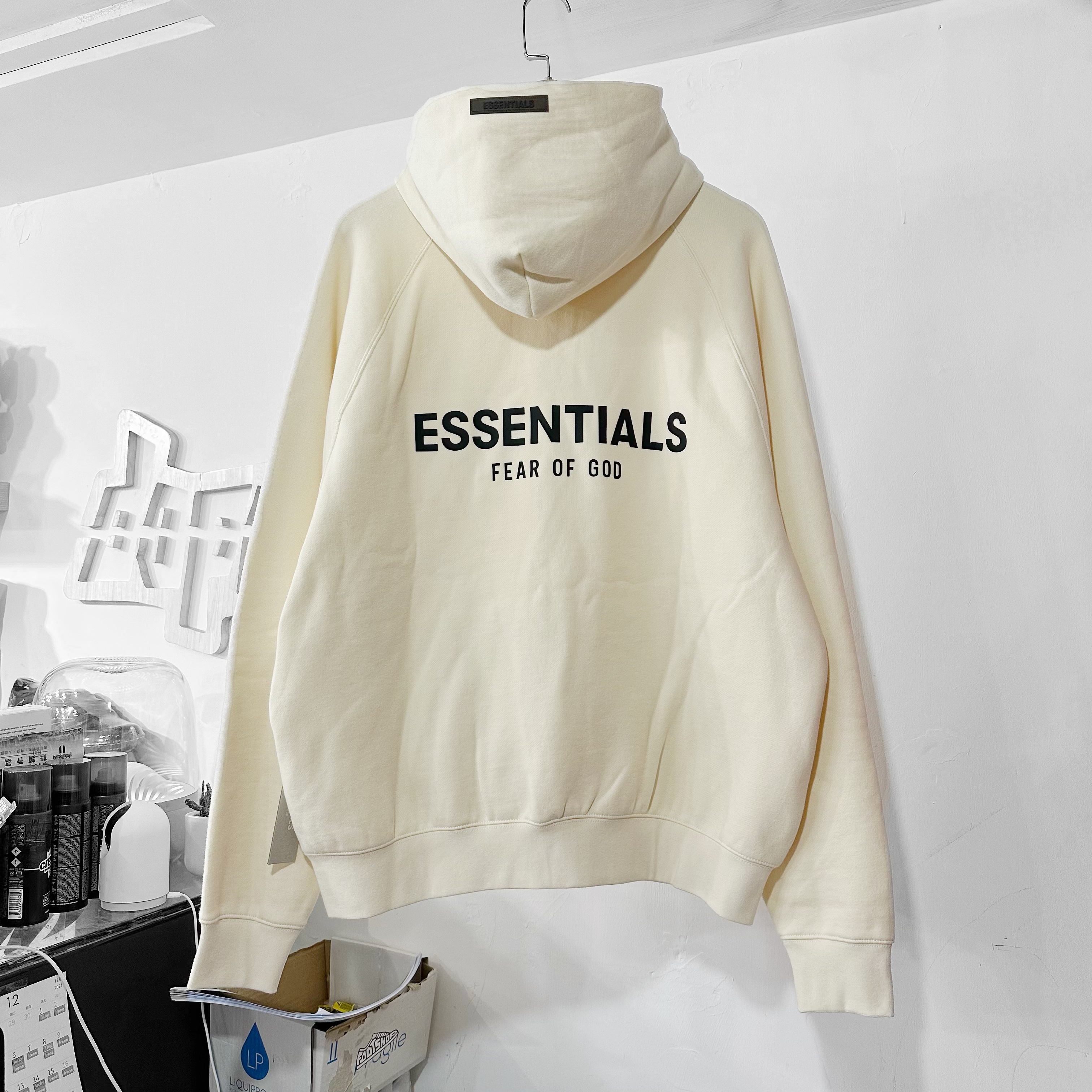 Fear Of God Essentials Pull Over Hoodie Cream 奶油色