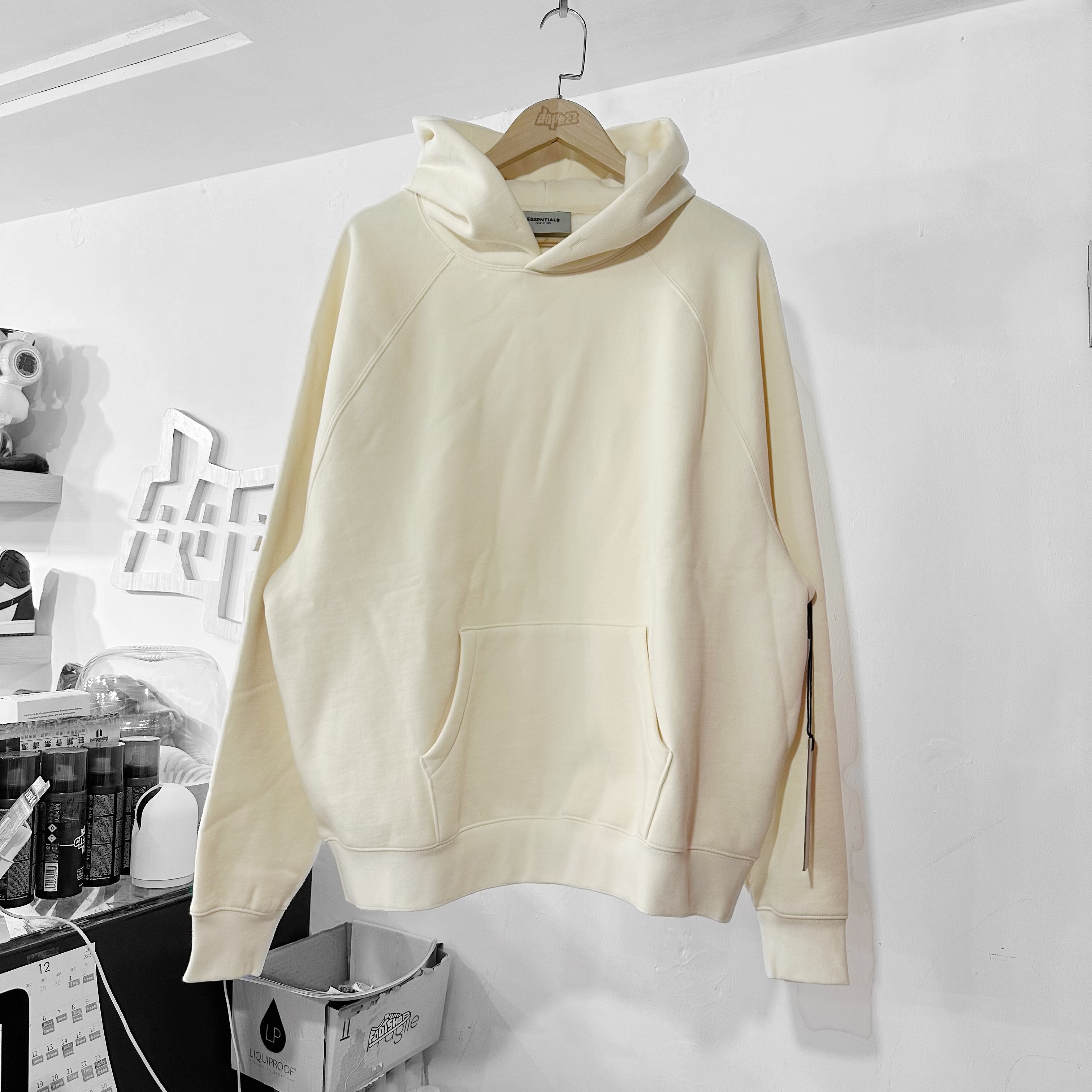 Fear Of God Essentials Pull Over Hoodie Cream 奶油色