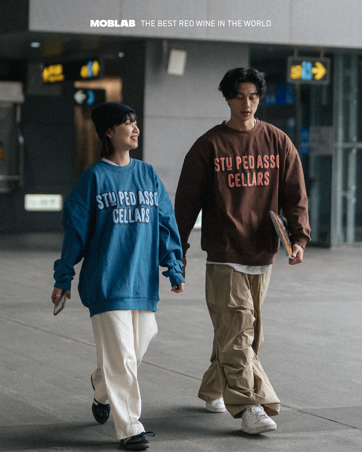 MOBLAB 立體發泡字體大學Tee 3色