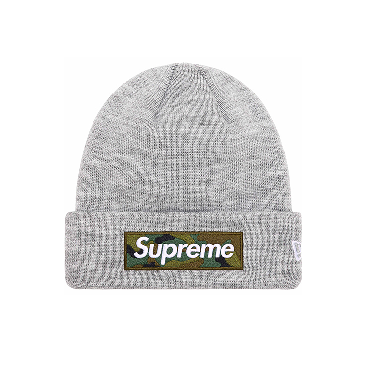 SUPREME FW23 WEEK16 NEW ERA® BOX LOGO BEANIE 針織毛帽 刺繡LOGO 翻邊 厚貼布LOGO 毛帽