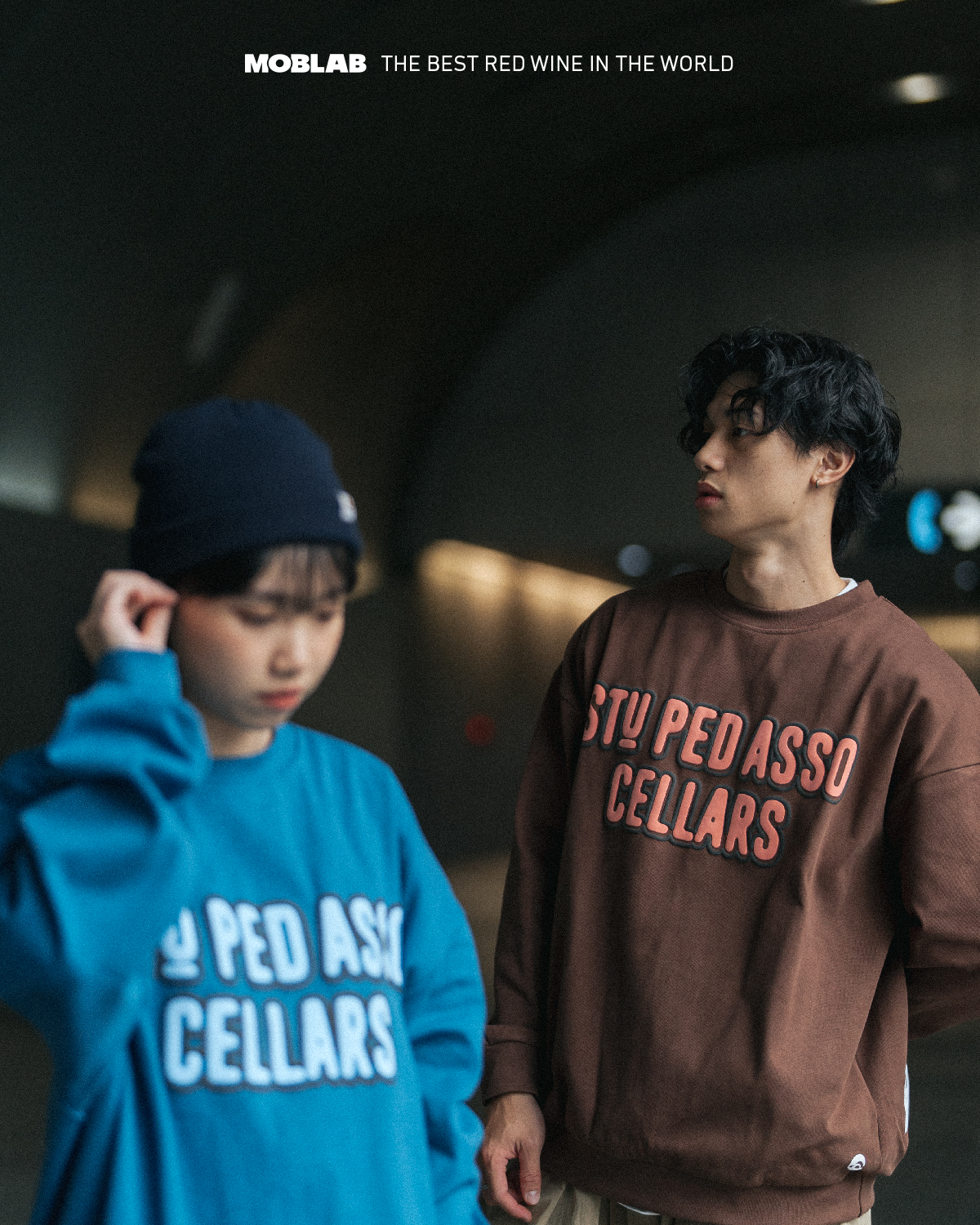 MOBLAB 立體發泡字體大學Tee 3色