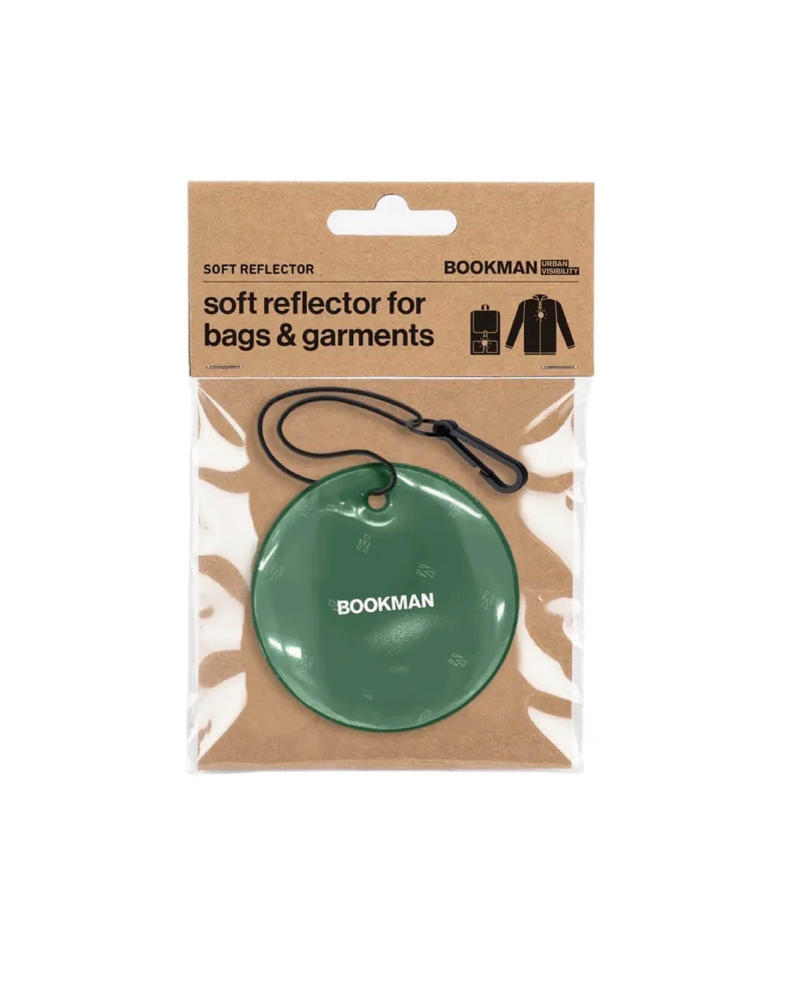 【BOOKMAN】Hanging Reflectors Circle 幾何反光片 Green/綠色