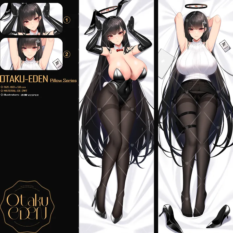 「ACG.GO」「同人代購」FF42 蔚藍檔案 - 調月リオ Tsukatsuki Rio <Bunny Girl VER> 等身抱枕---[赤霄]