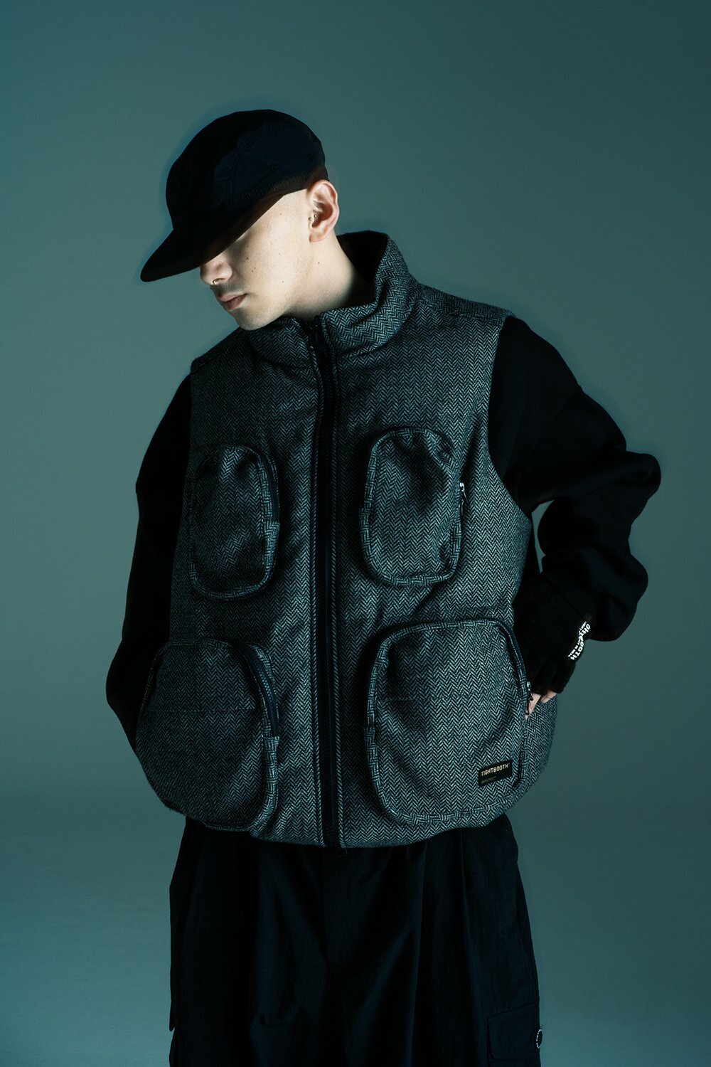 新品 TIGHTBOOTH TWEED DOWN VEST XL TIGHTBOOTH / TWEED DOWN VEST