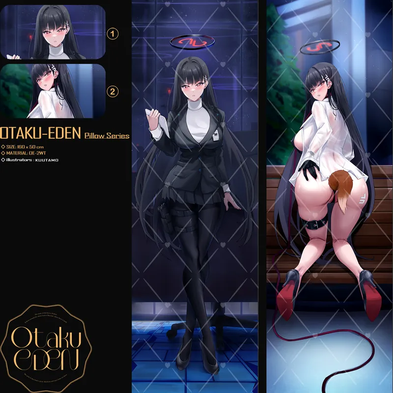 「ACG.GO」「同人代購」FF42 蔚藍檔案 - 調月リオ Tsukatsuki Rio<調教Ver> 等身抱枕---[KUUTAMO]