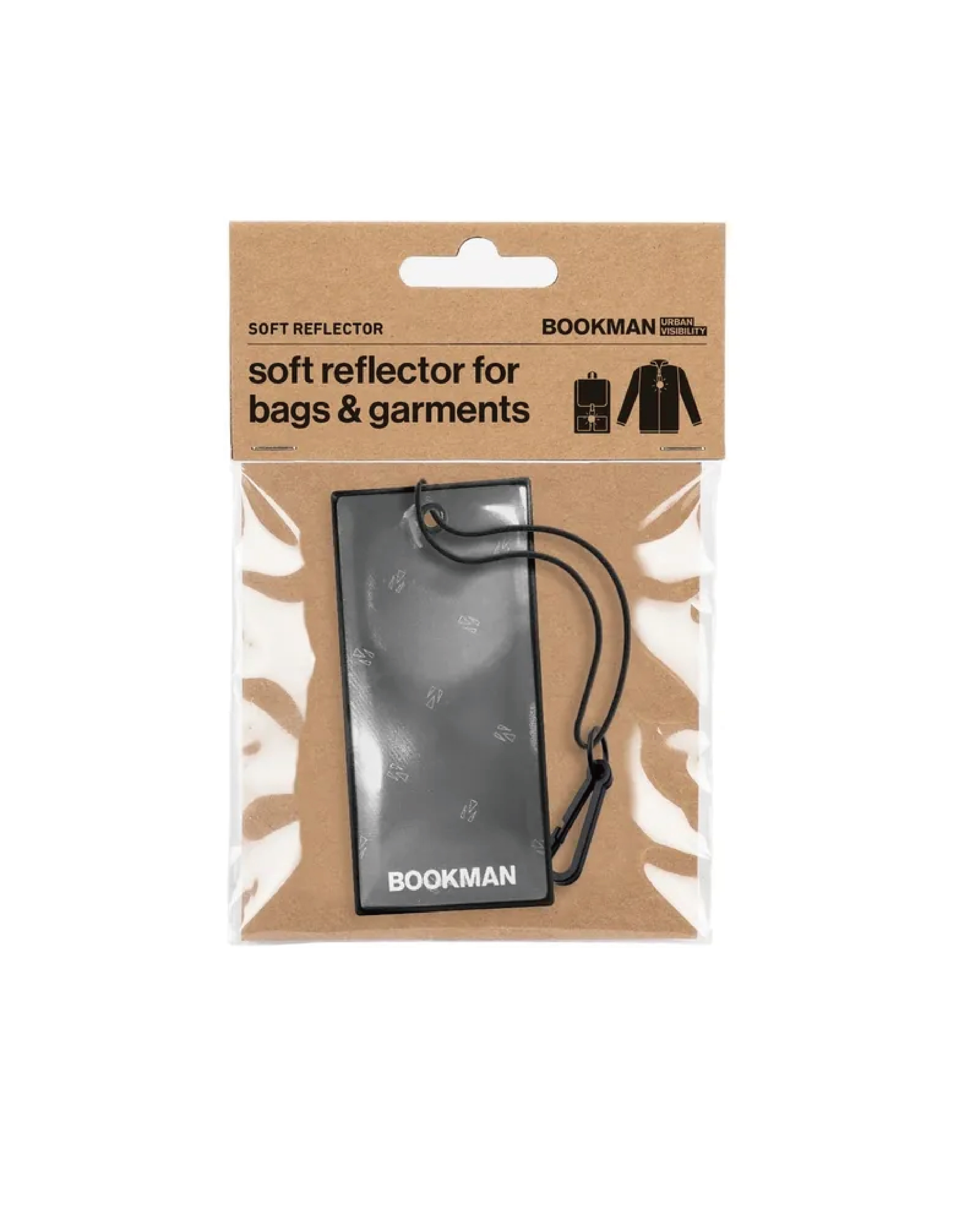 【BOOKMAN】Hanging Reflectors Rectangle 幾何反光片 Black/黑色