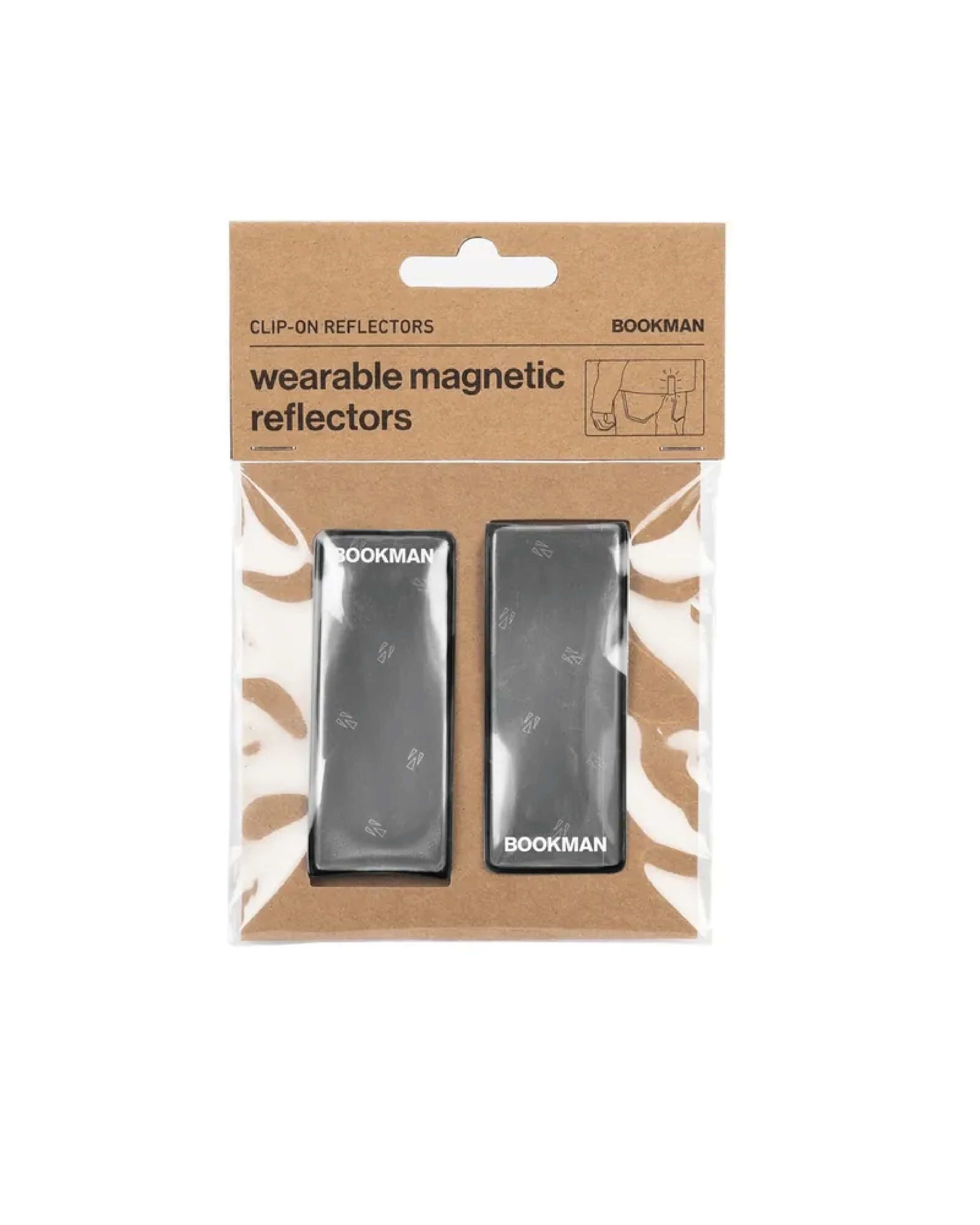 現貨【BOOKMAN】Clip-on 磁吸反光片 / Black 經典黑（二入一組）