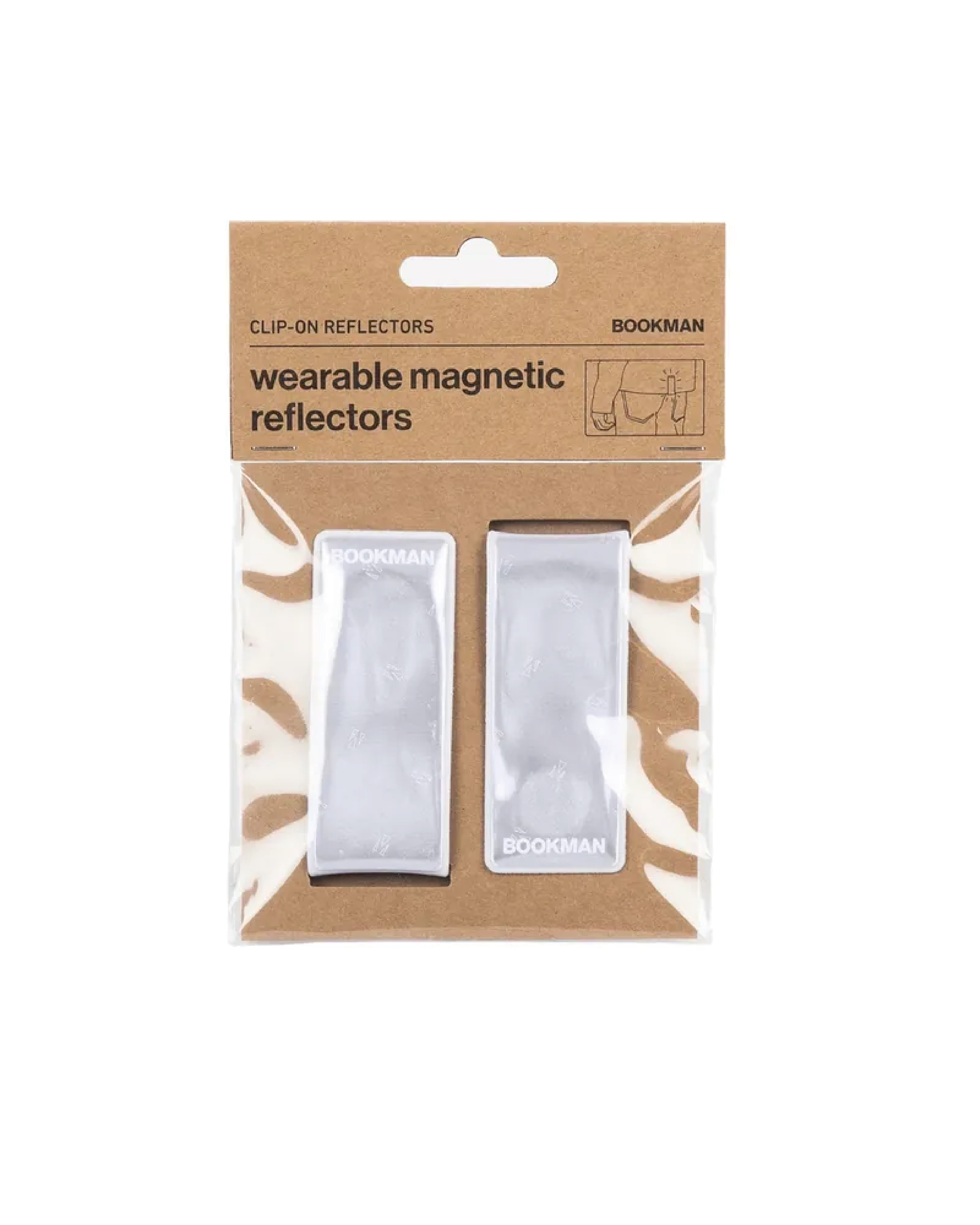 現貨【BOOKMAN】Clip-on 磁吸反光片 / White 經典白（二入一組）