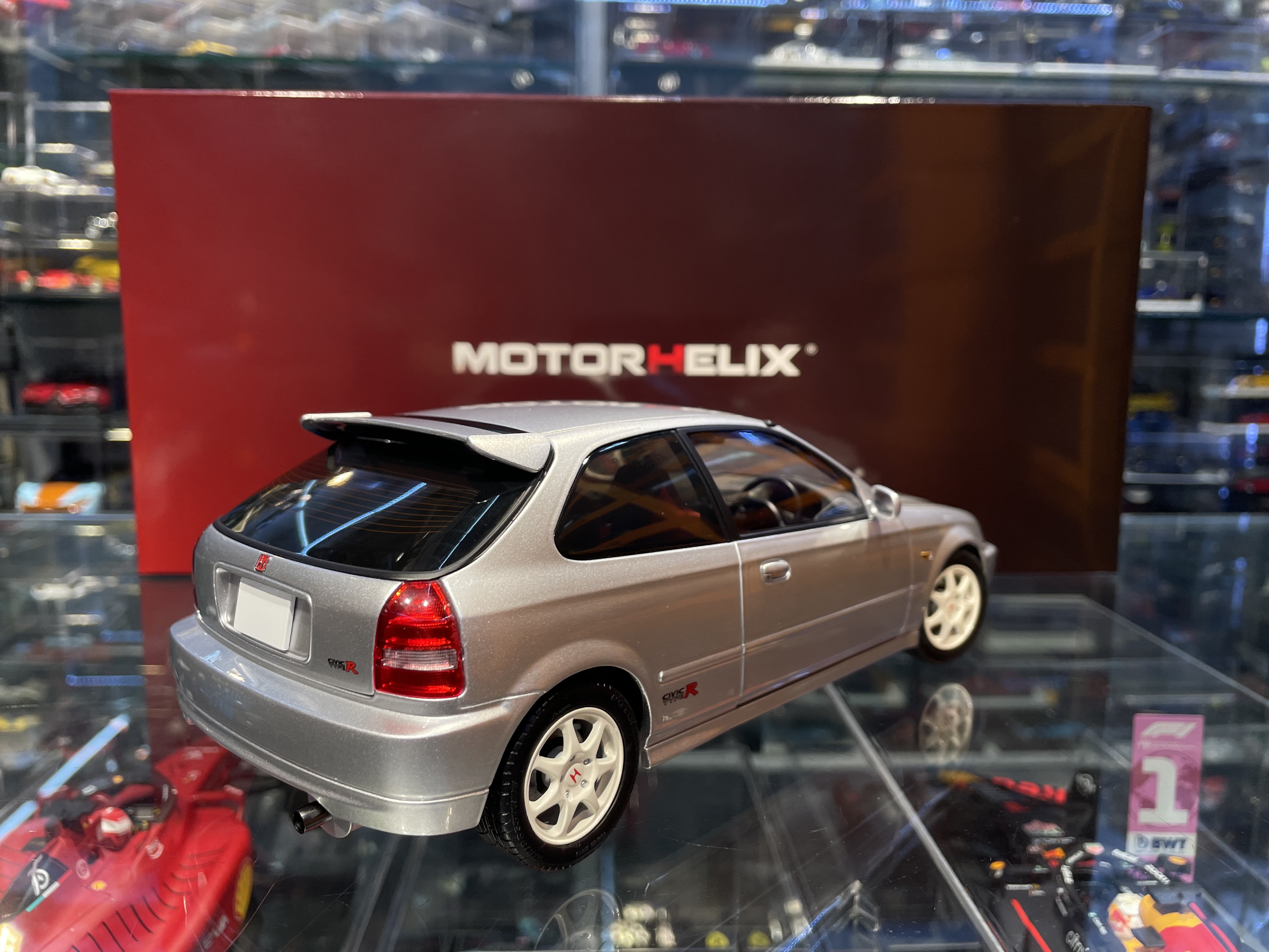 MotorHelix Honda Civic Type-R Late EK9 Silver 1/43