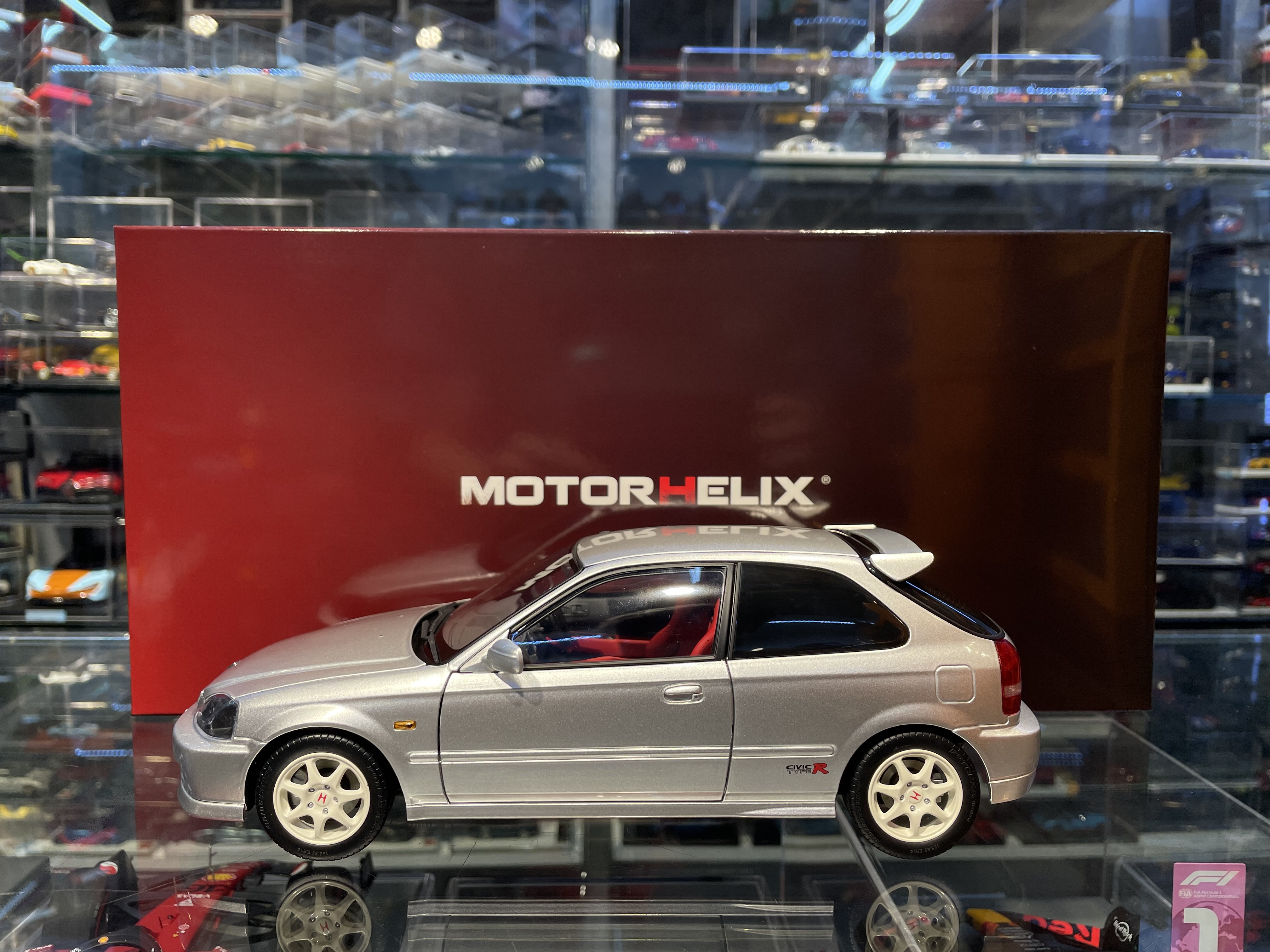 MotorHelix Honda Civic Type-R Late EK9 Silver 1/43