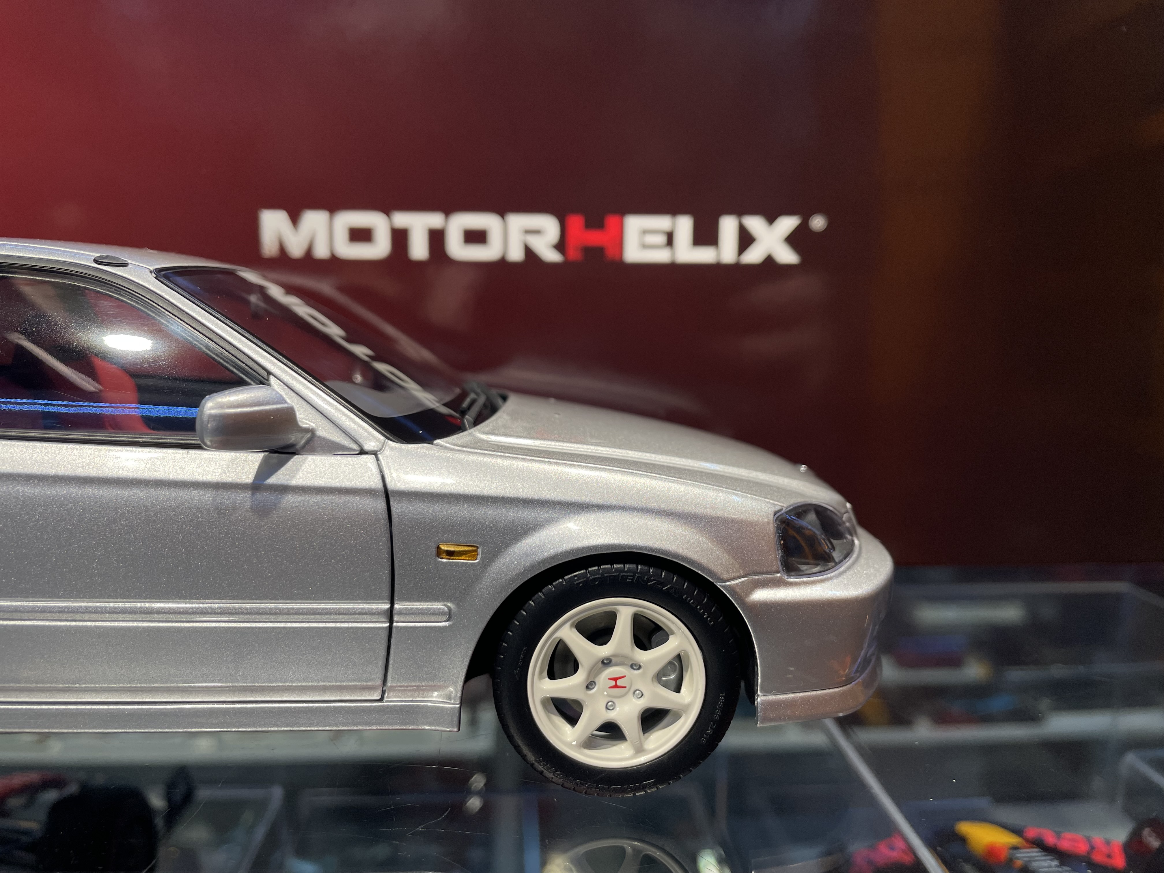 MotorHelix Honda Civic Type-R Late EK9 Silver 1/43