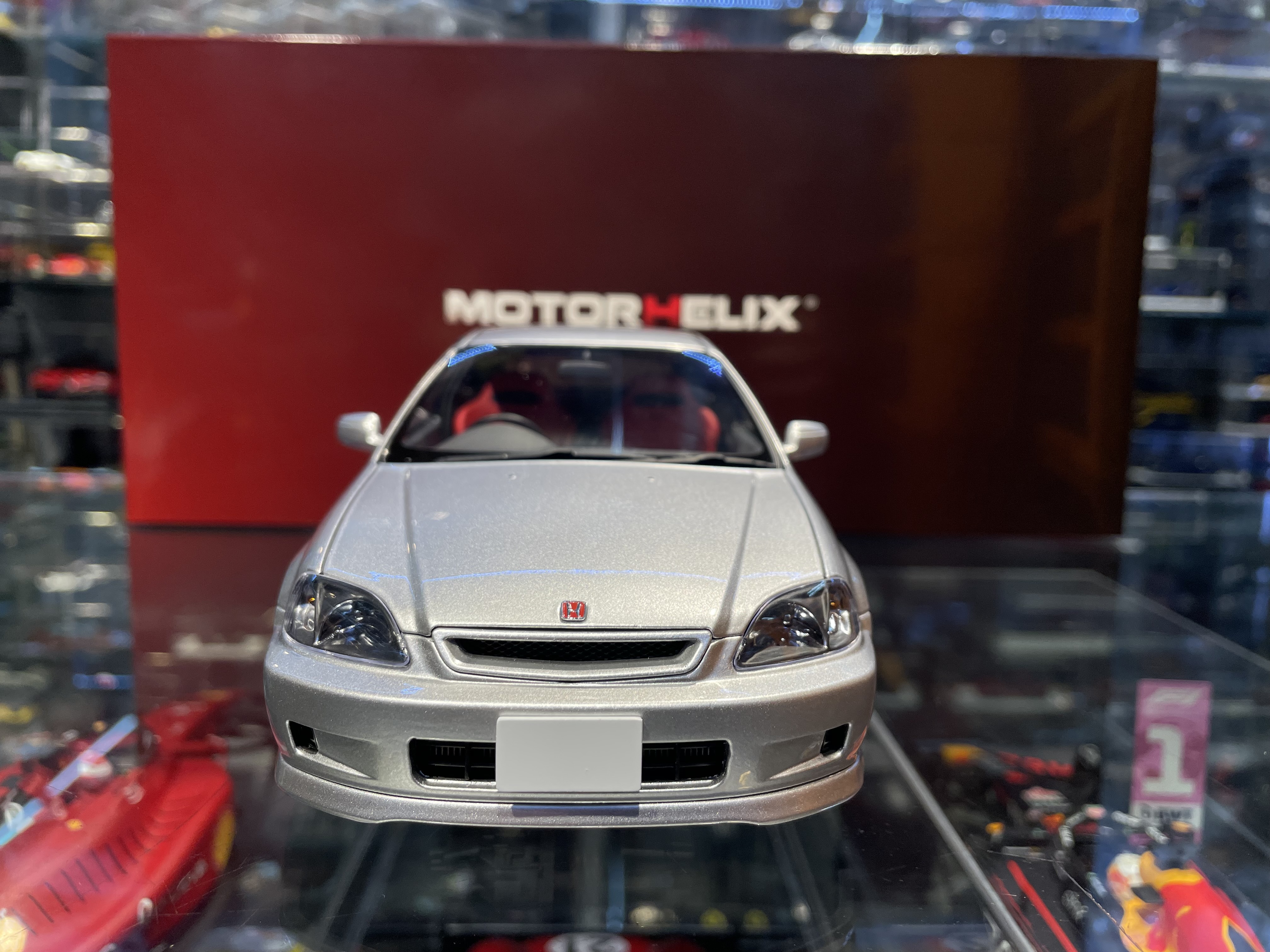 MotorHelix Honda Civic Type-R Late EK9 Silver 1/43