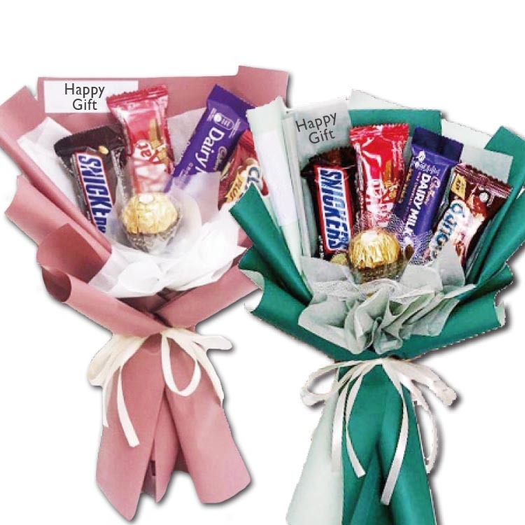 混款金莎巧克力條零食花束,桃園花店,桃園花束,桃園幸福禮物花店,桃園婚禮小物,mix-chocolate-bar-bouquet