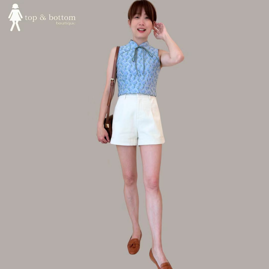 DENIM HIGH WAISTED SHORTS