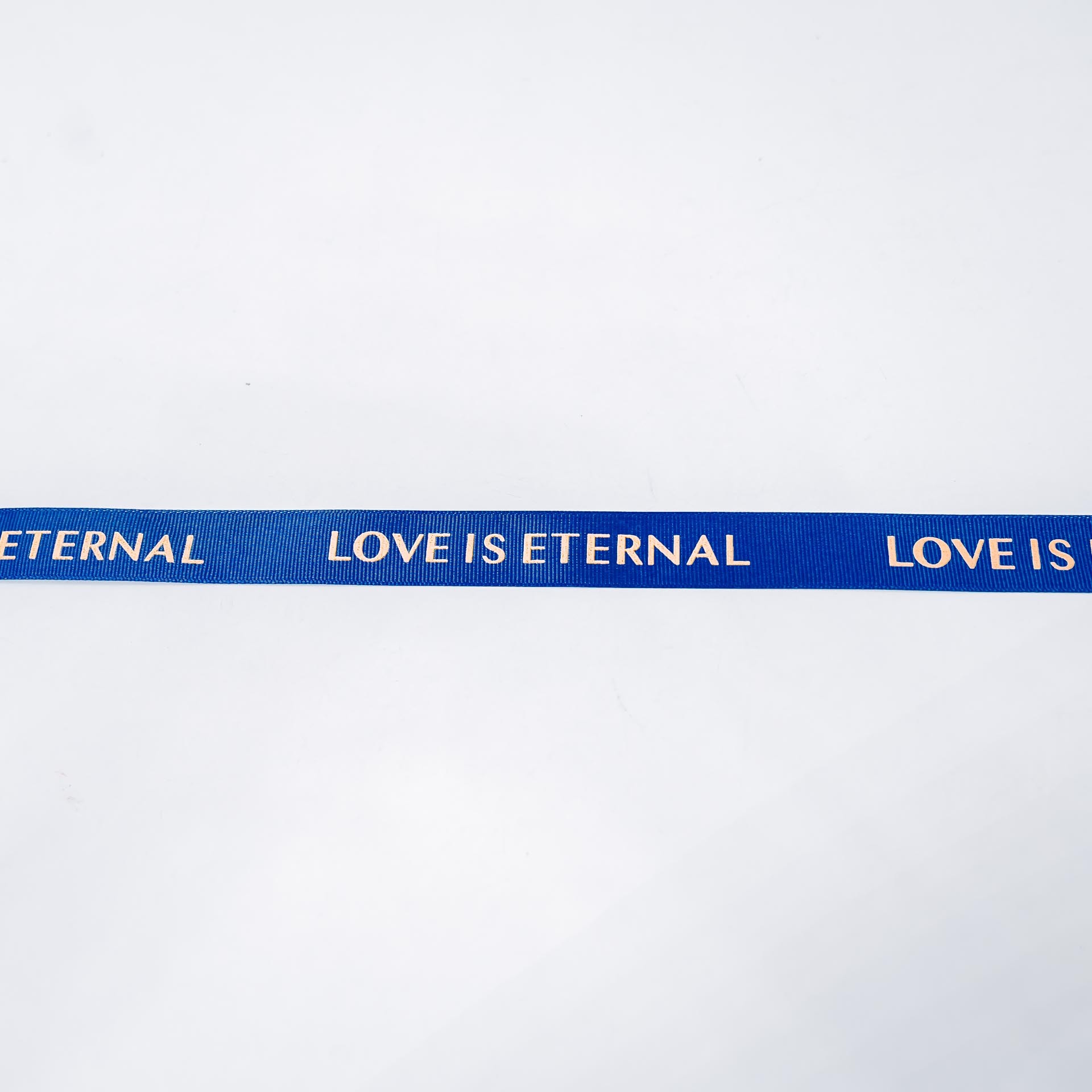『精緻緞帶』燙金藍 LOVE IS ETERNAL
