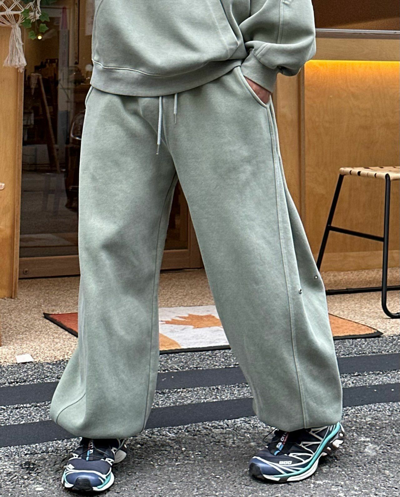 淨色棉質束腳運動褲 PEPPER-002P