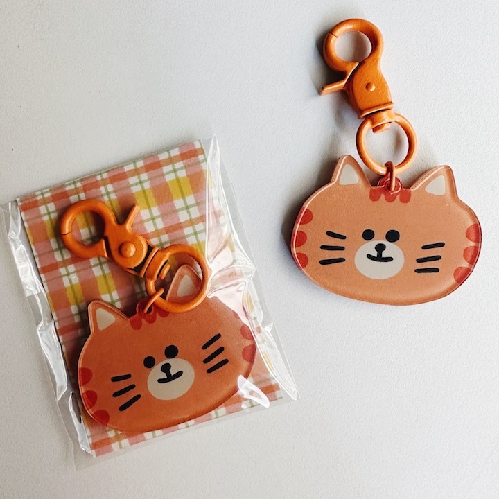 貓貓 壓克力吊飾 造型鑰匙圈｜ 微醺斑比