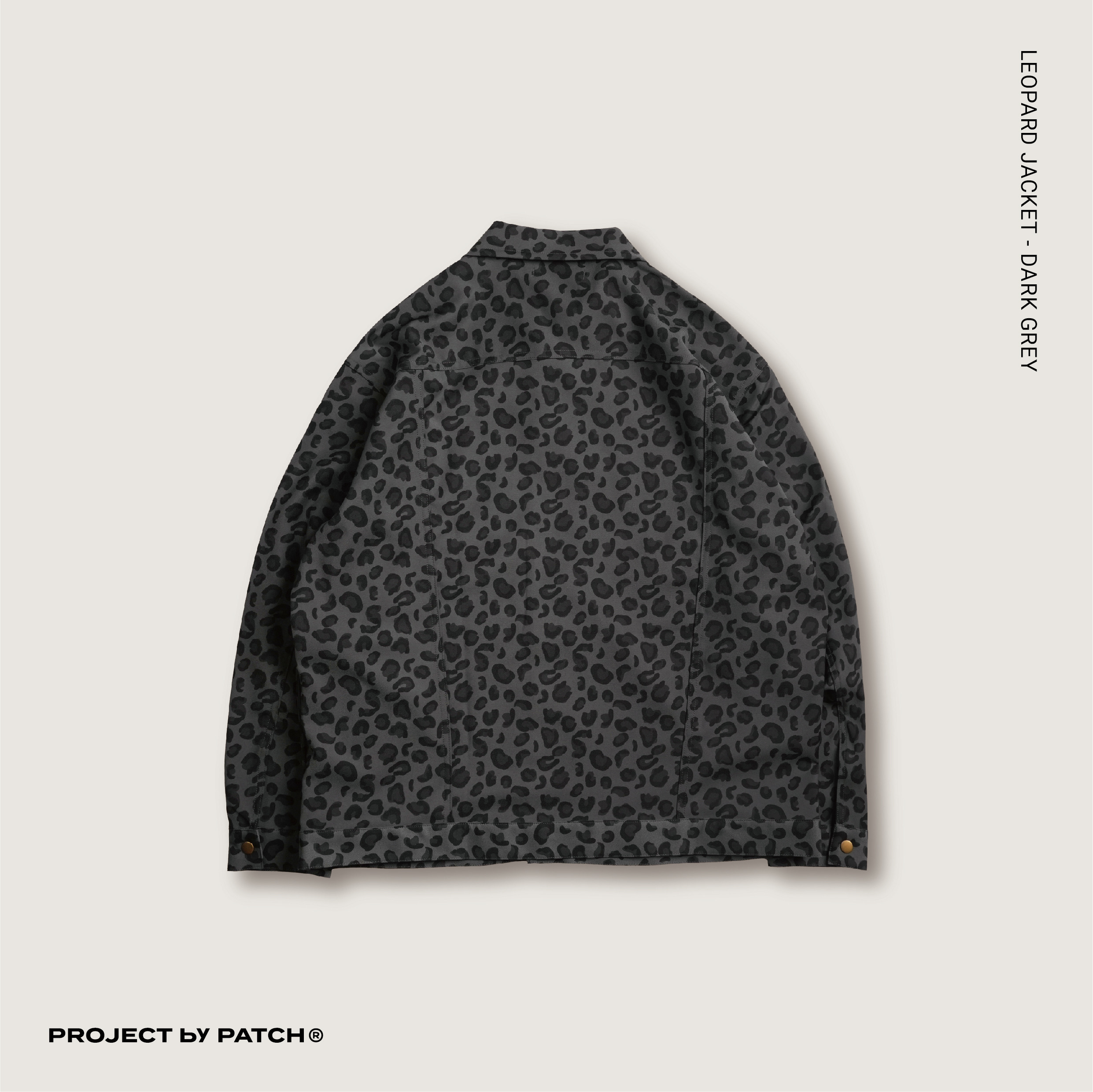 P.B.P - LEOPARD JACKET  - DARK GRAY