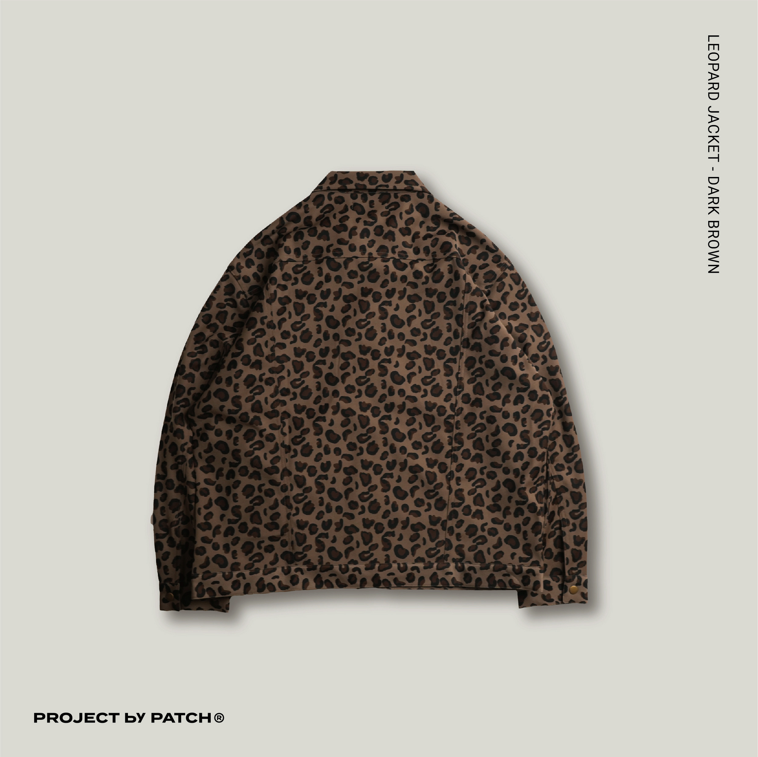 P.B.P - LEOPARD JACKET  - DARK BROWN