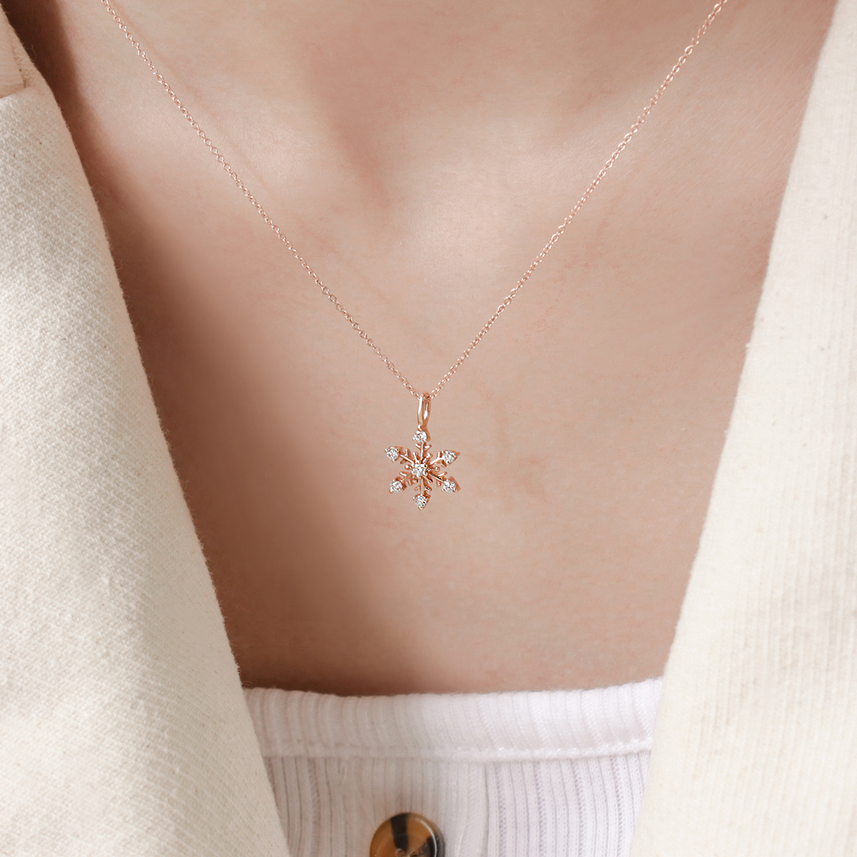 【現貨】Snowflake kiss 雪花墜飾