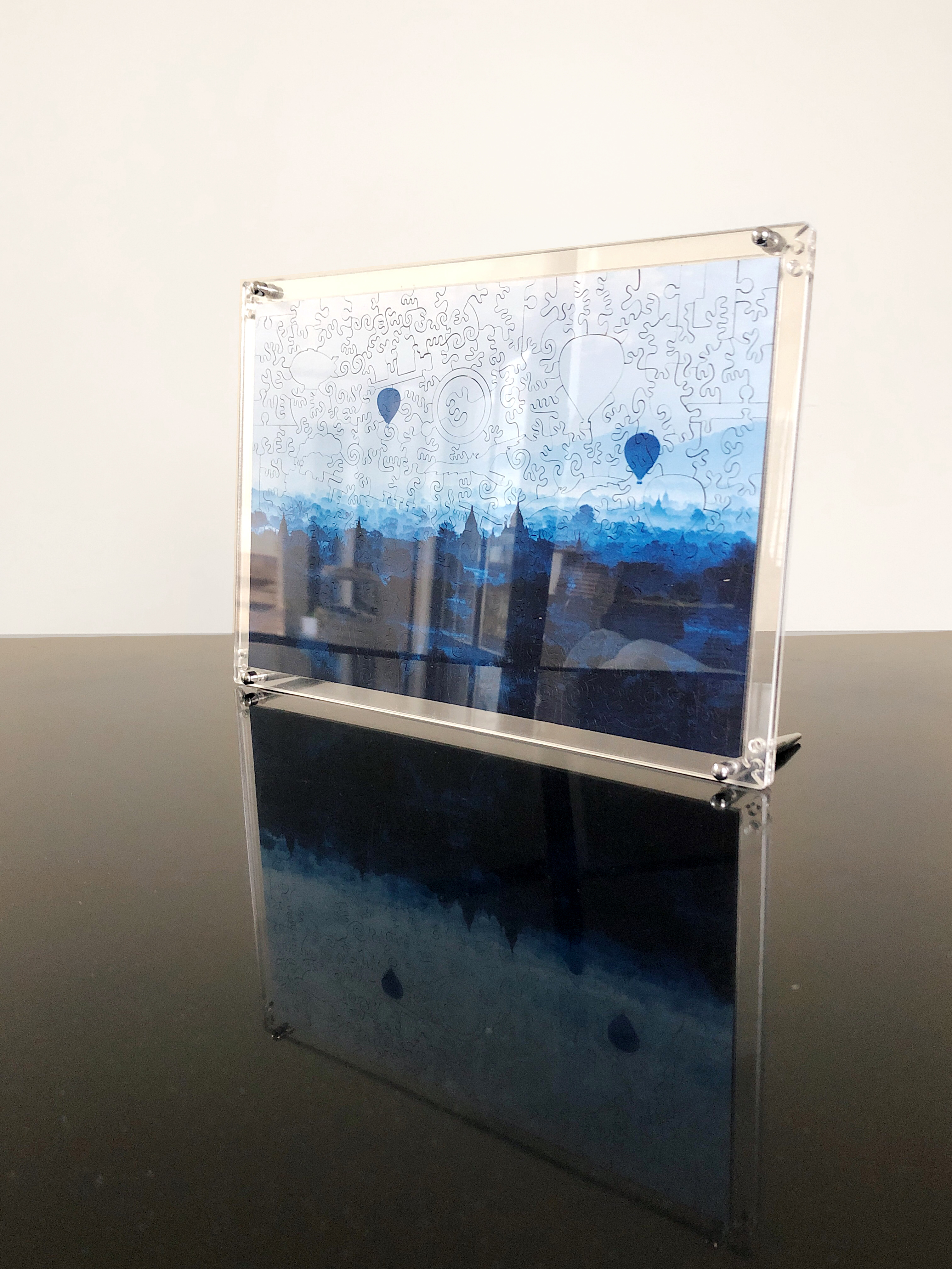 海裡魚木拼透明專用框