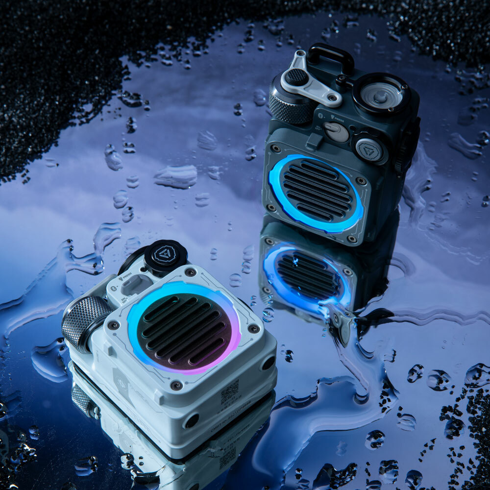 【Demo】Muzen Audio Cyber Cube Standard RGB Futuristic Bluetooth Speaker-Grey [Clearance Sale]