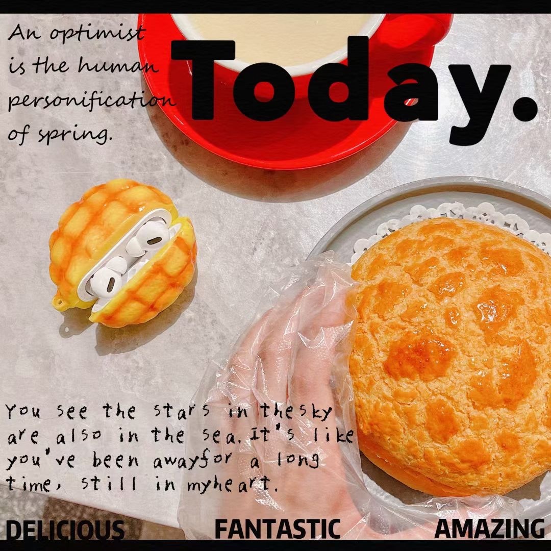 【預購】擬真菠蘿麵包 Airpods 耳機殼 耳機保護殼