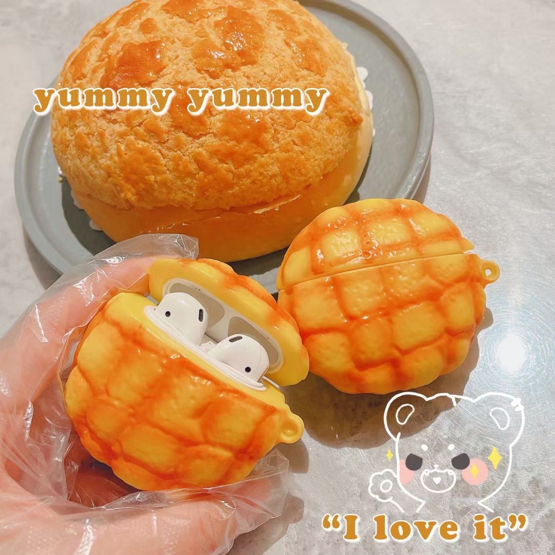 【預購】擬真菠蘿麵包 Airpods 耳機殼 耳機保護殼