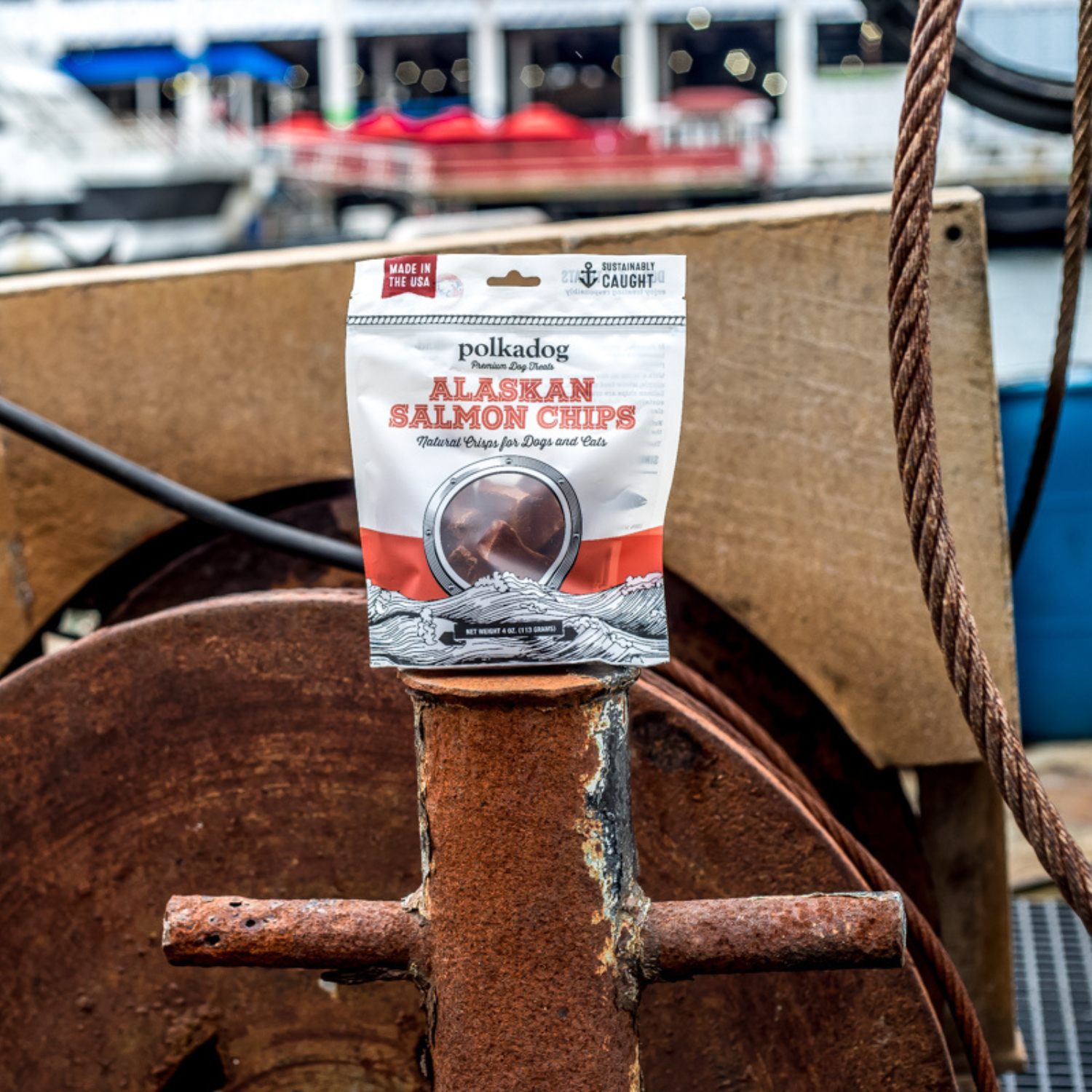 美國Polkadog｜阿拉斯加原型鮭魚片（犬貓皆宜）