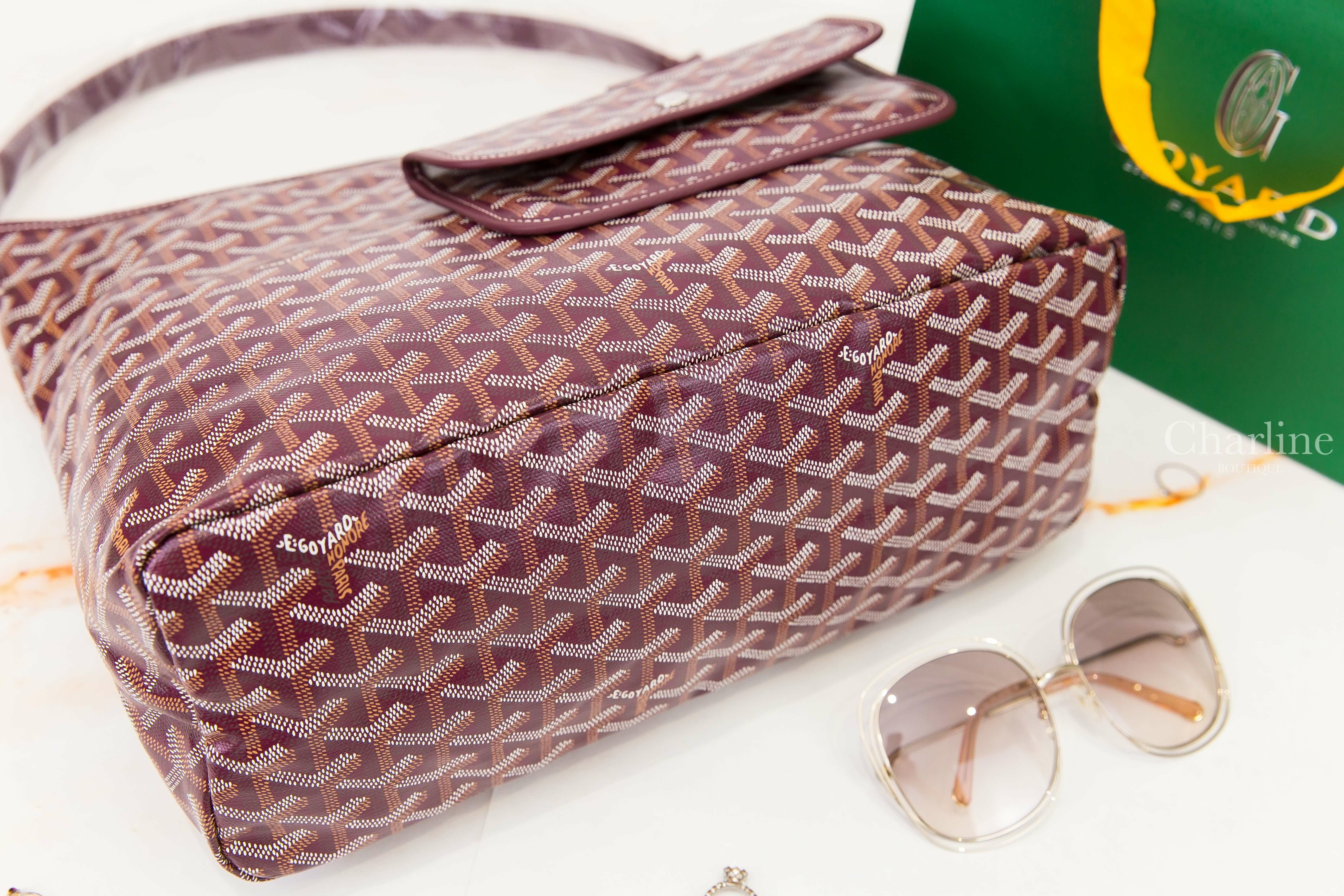 Goyard Bohème Hobo Bag 勃根地酒紅色手提肩背包-Charline Boutique 精品代購