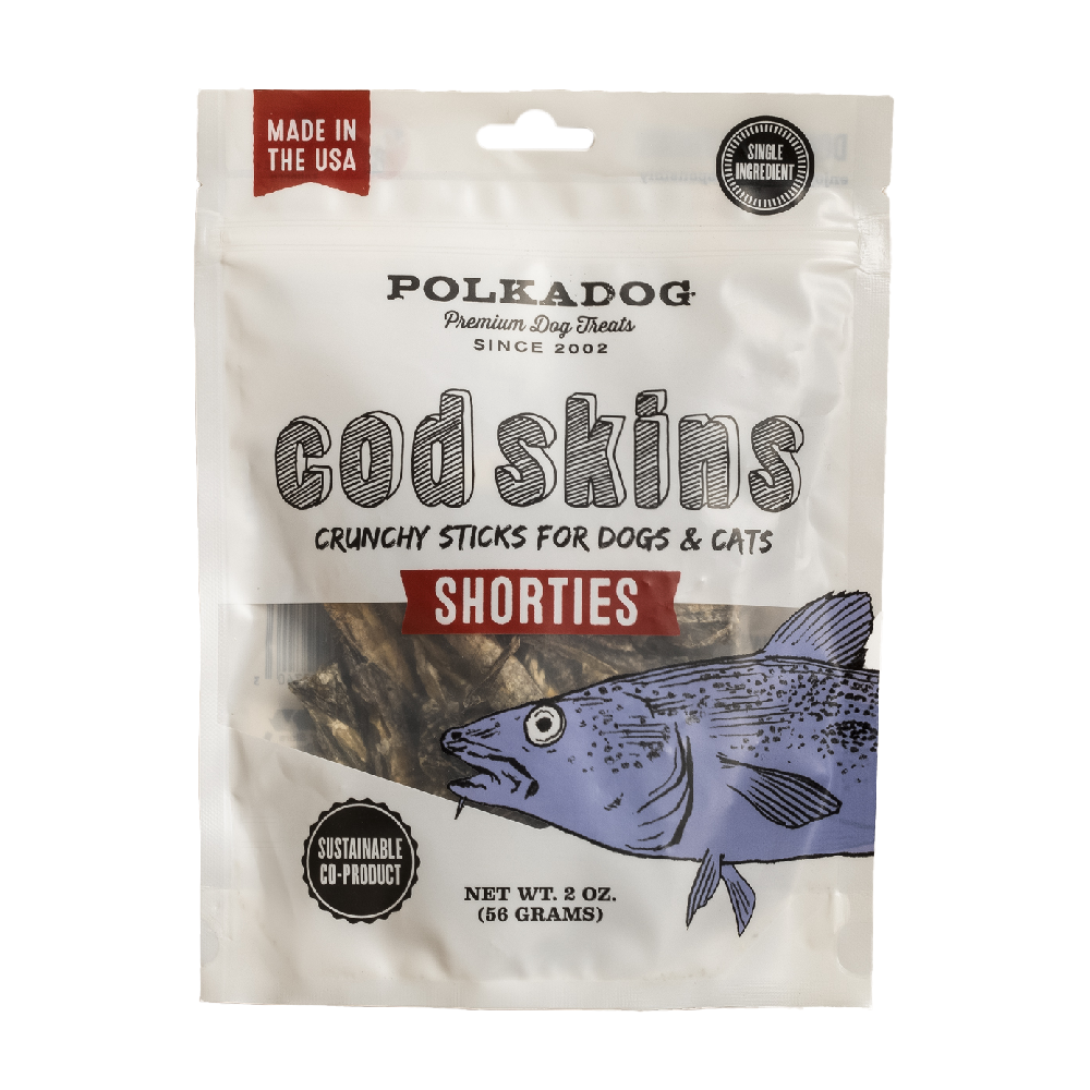 美國Polkadog｜手工捲短鱈魚皮（犬貓皆宜）