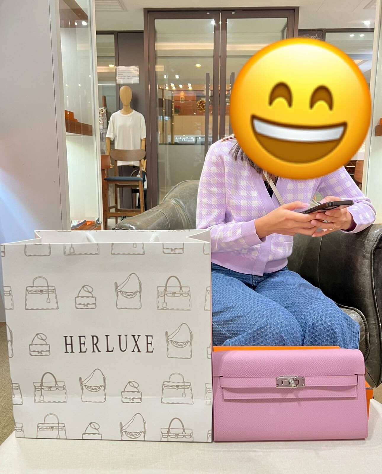 【 感謝支持 】爽快靚靚來pick up KTG錦葵紫🎉 靚靚一直有留意HERLUXE嘅新資訊📩 讚我哋真誠對待 服務好❤️ 之前還多次幫襯過我哋💞 多謝你一直咁支持同信任我哋🫶💪