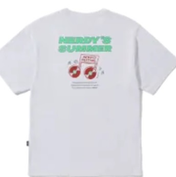 [S] NERDY MUSIC S/S T-SHIRT,MELANGE WHITE, PNEU23KG144605 [FINAL SALE] (SN374)