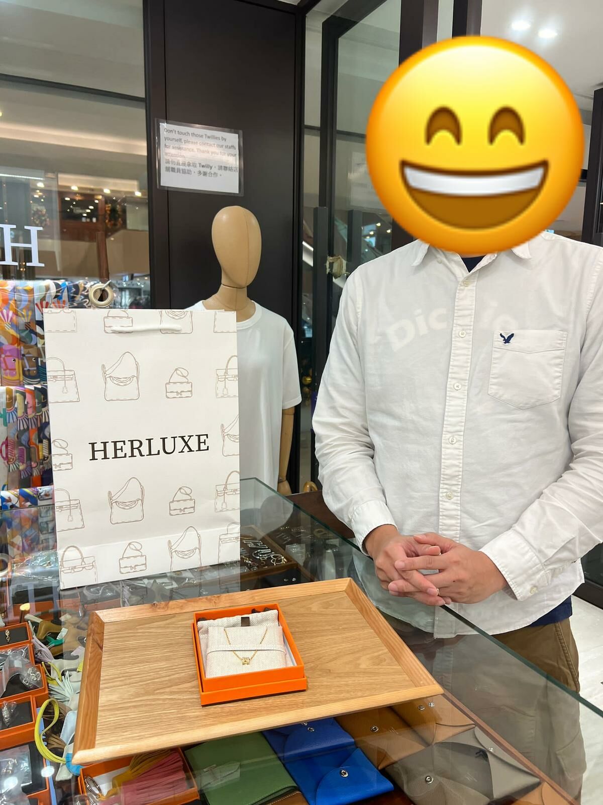 【 感謝支持 】型男先生線上落單mini pop h頸鏈🎉 先生大讚HERLUXE回復快 準確有禮🙌  多謝你嘅支持🫶