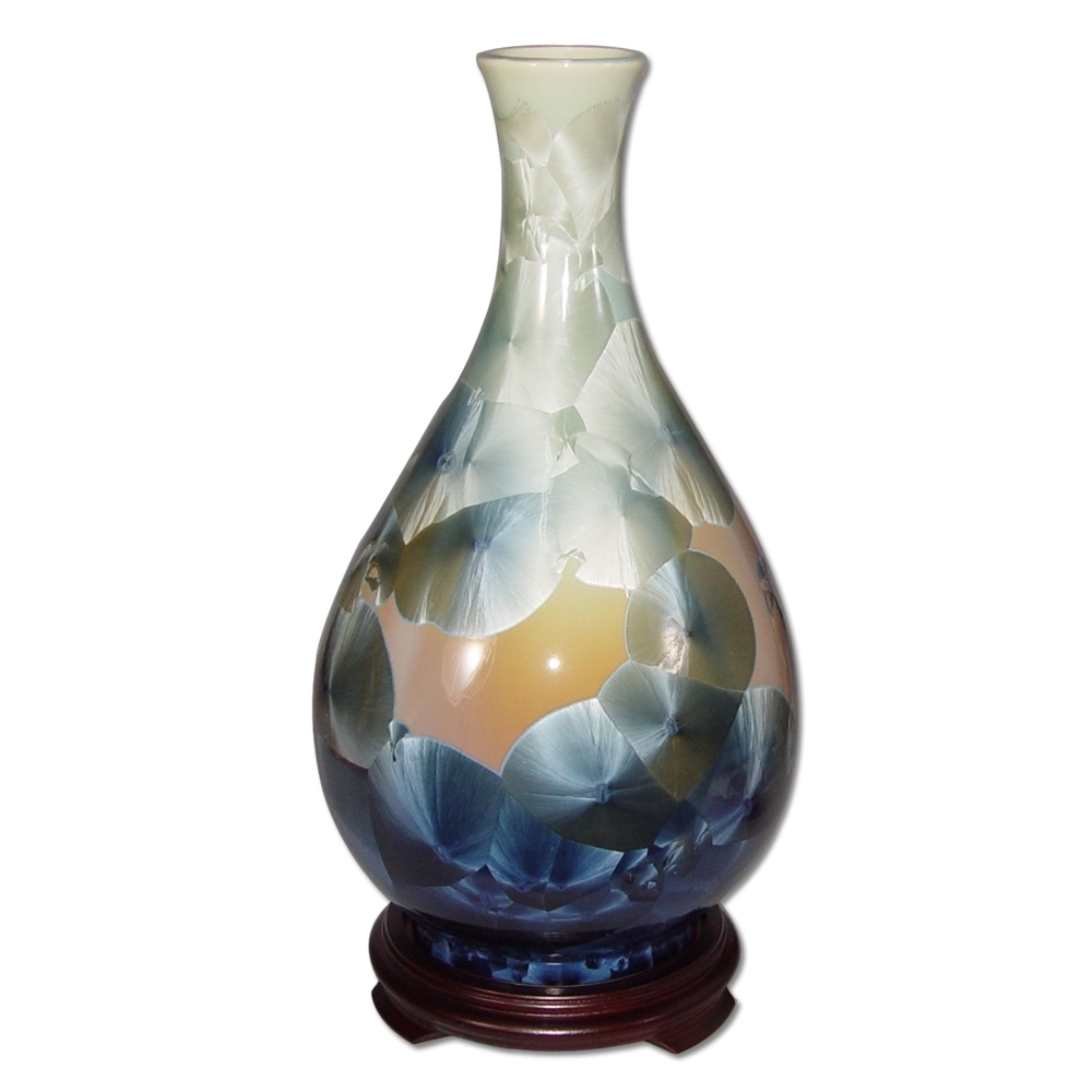 居家開運擺飾~結晶釉膽瓶