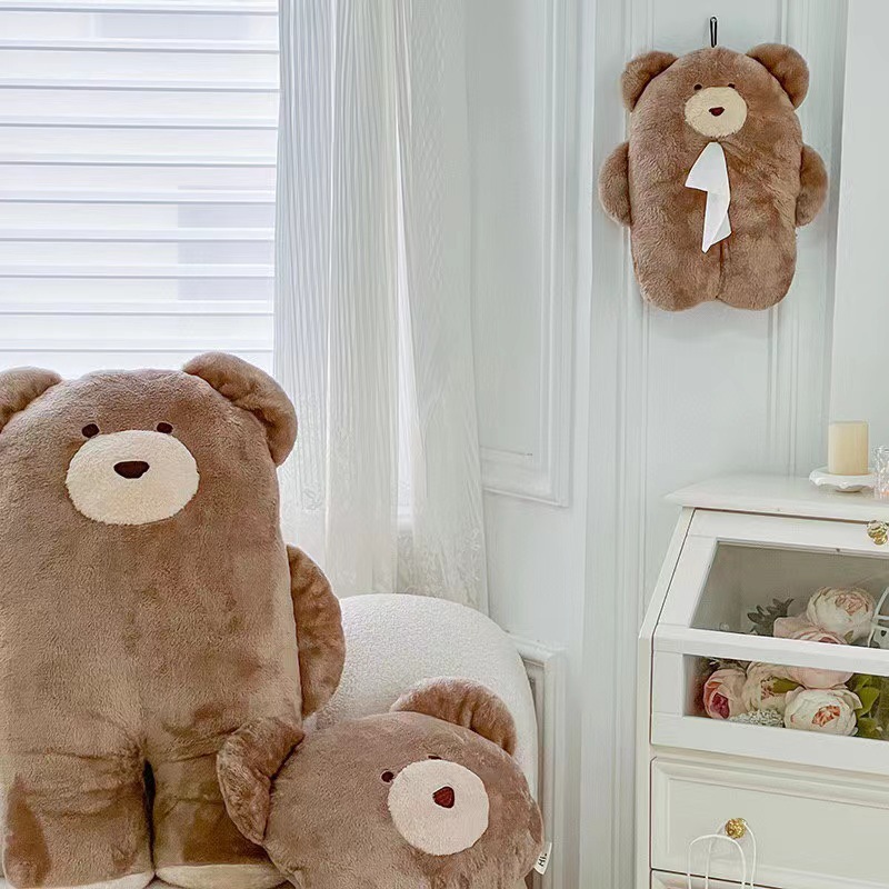 furry bear tissue bag