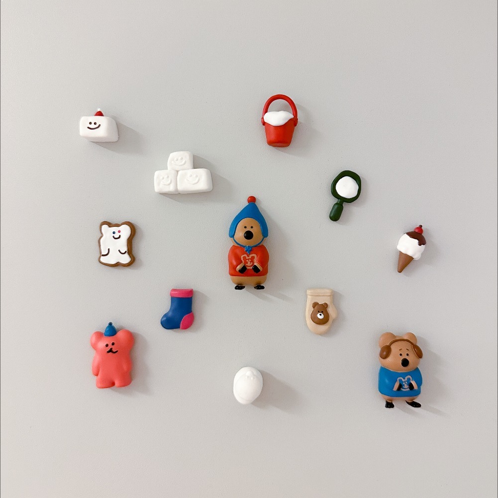 【Dinotaeng】Winter Magnet 冬季磁鐵組 ( 三款 )