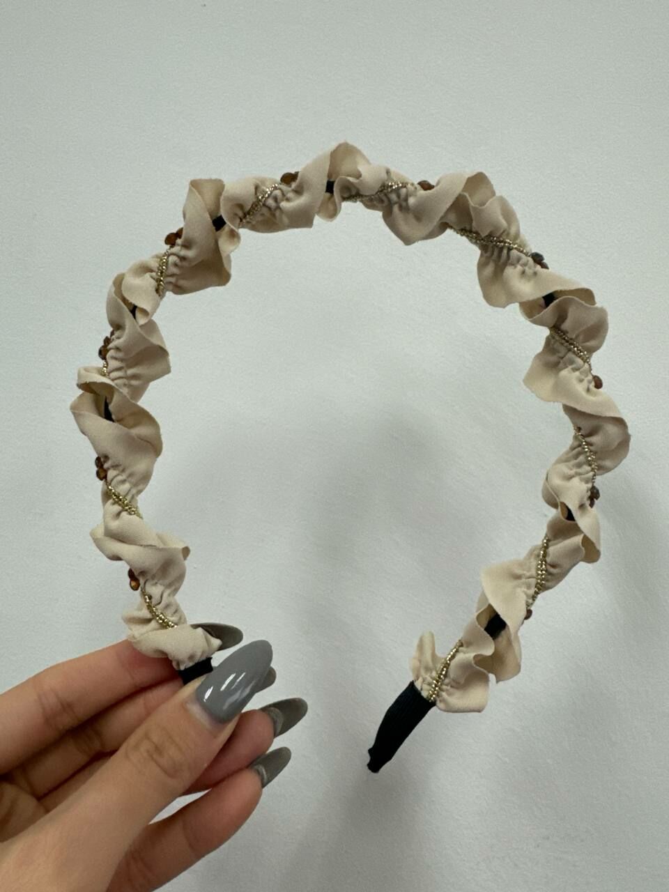 [S] BAKET DAINTY BLING HEADBAND,BEIGE, SBK22 (SBK22)